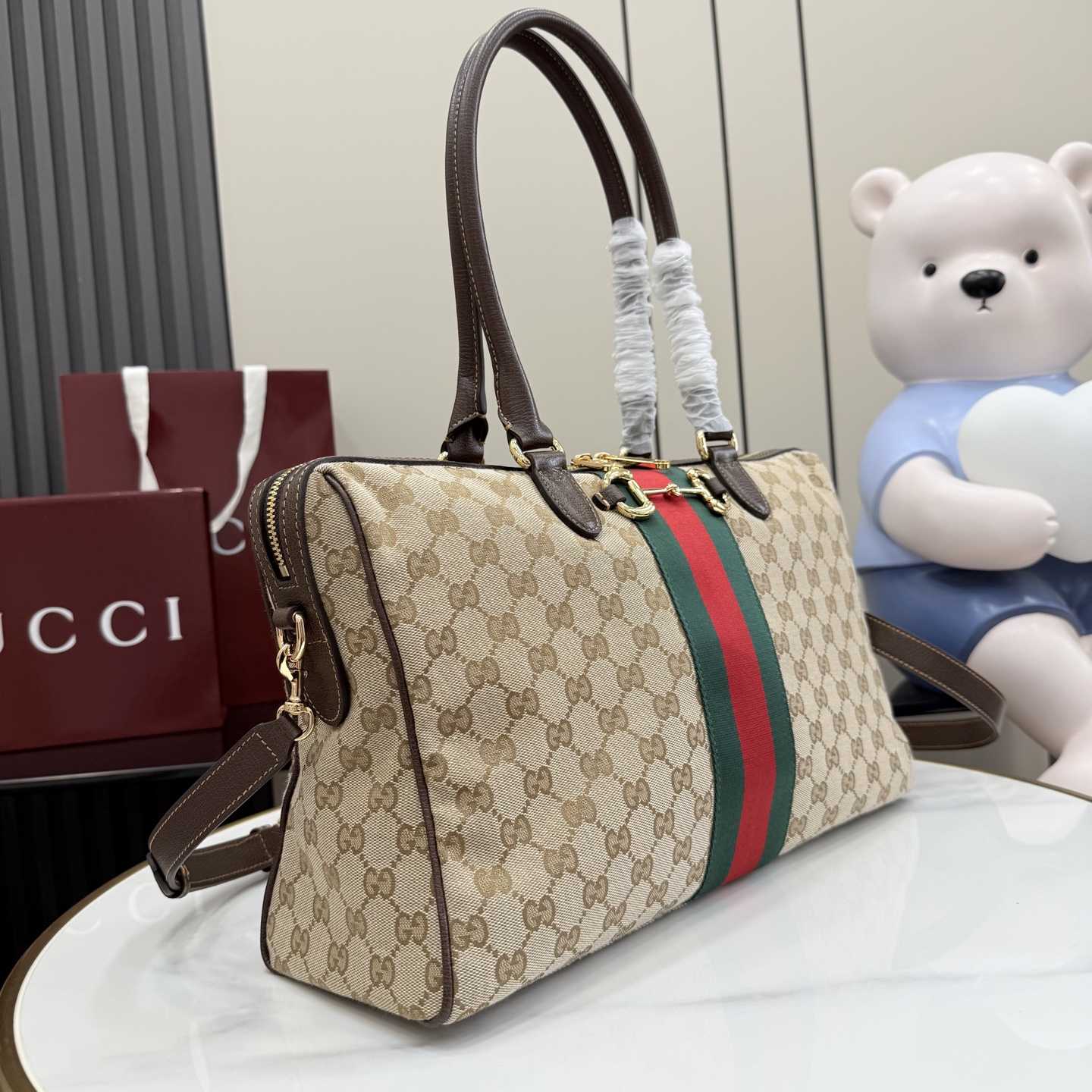 Gucci Borsetto Large Boston Bag - FashionPlug