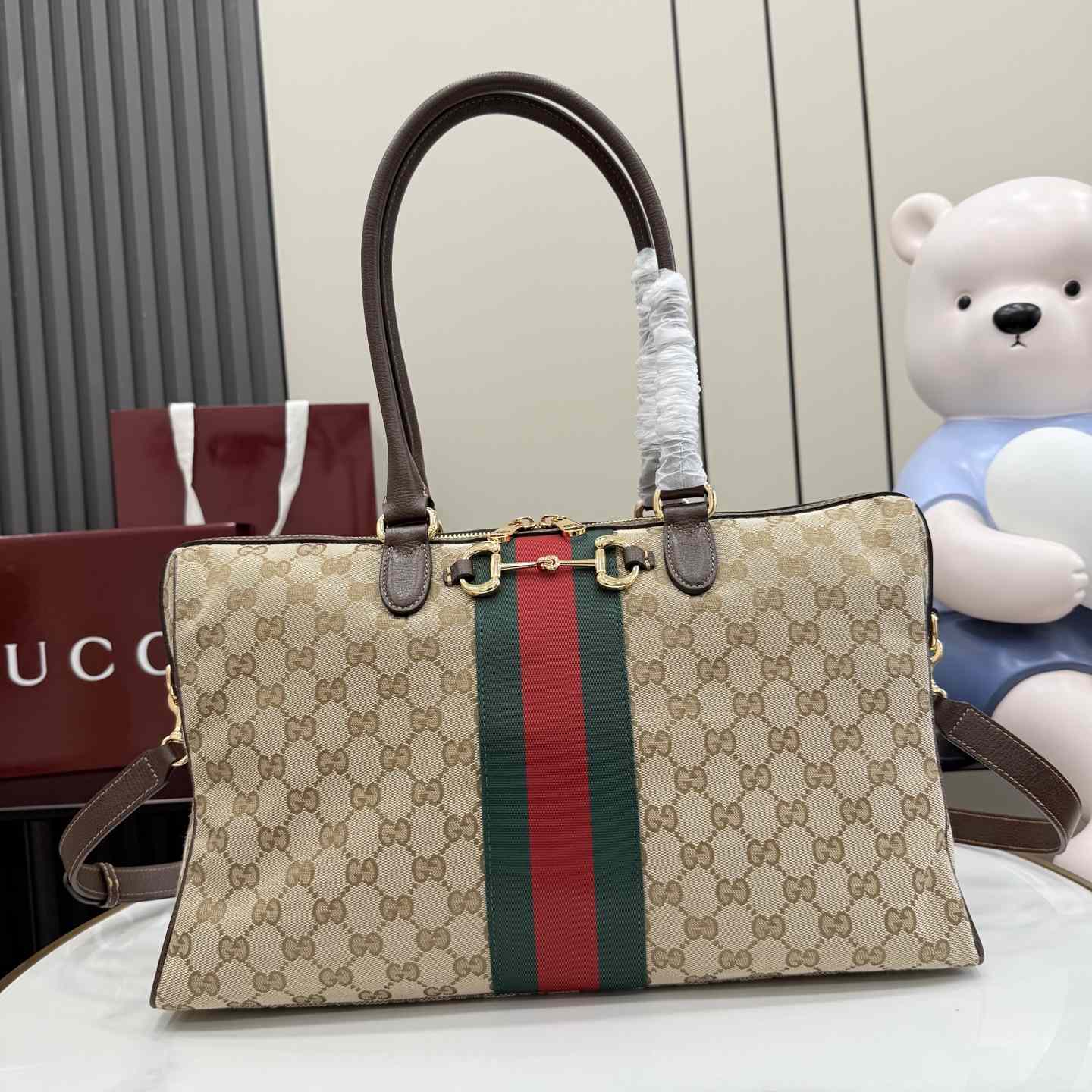 Gucci Borsetto Large Boston Bag - FashionPlug