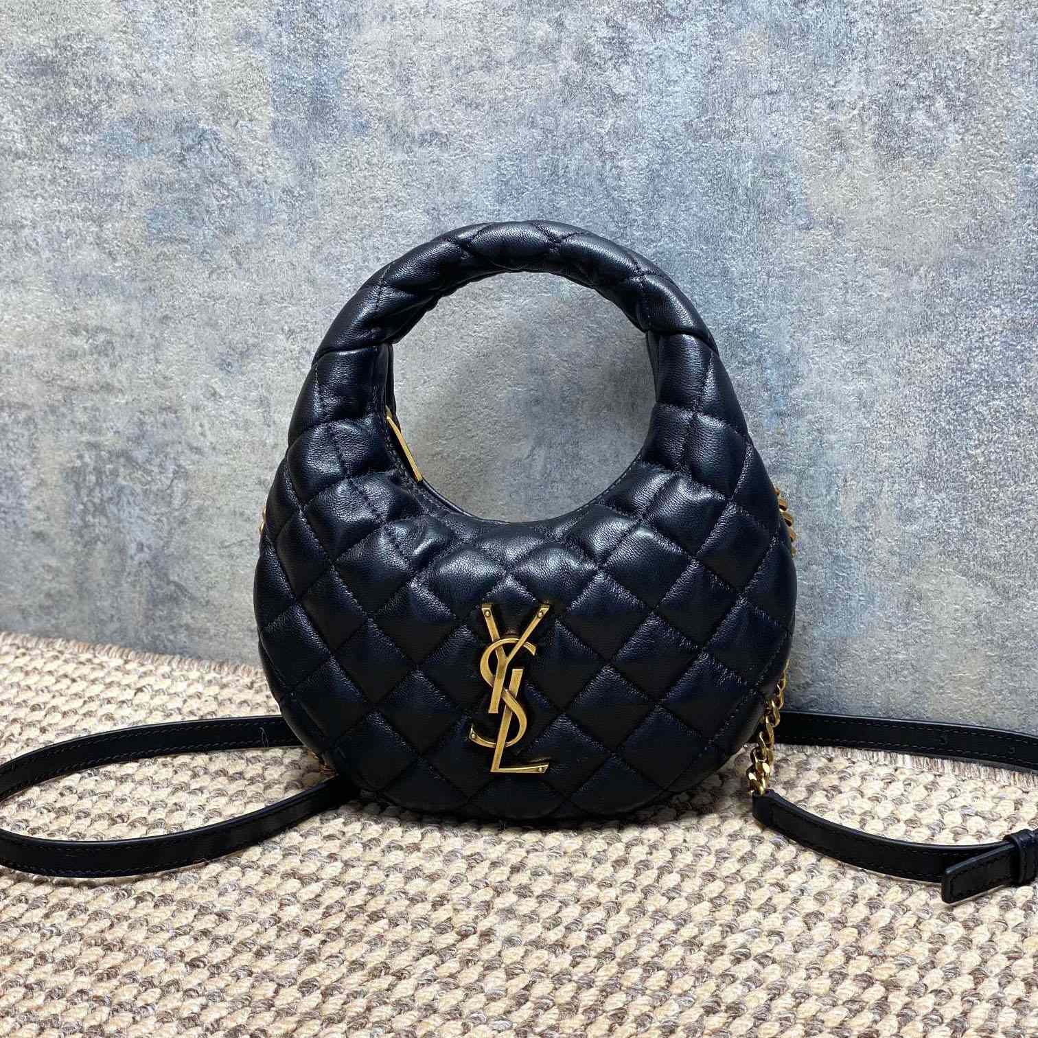 Saint Laurent ICARINO Mini In Quilted Nappa - FashionPlug