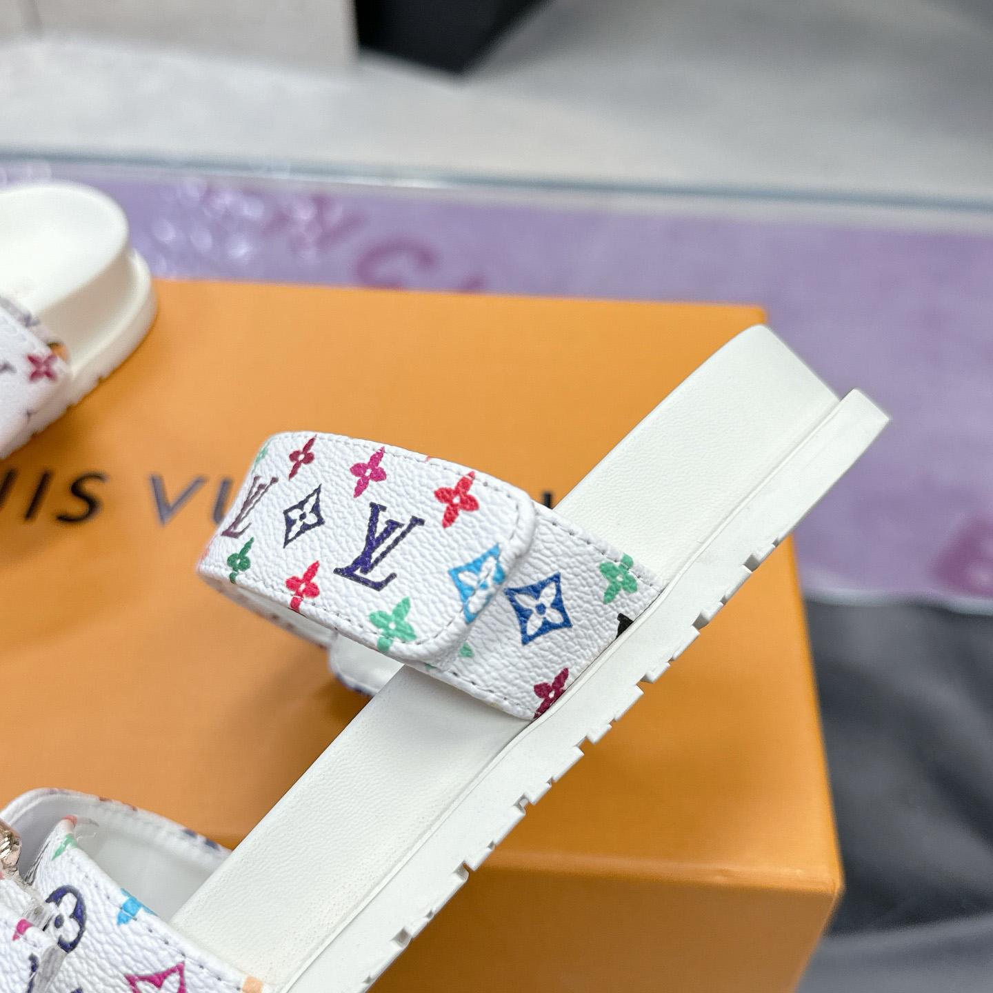 Louis Vuitton LV x TM Bom Dia Flat Comfort Mule 1AJLI7 - FashionPlug