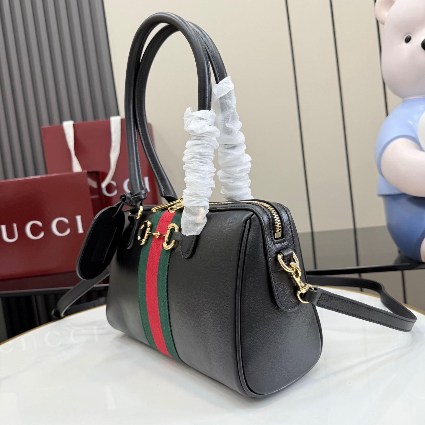 Gucci Borsetto Medium Boston Bag - FashionPlug