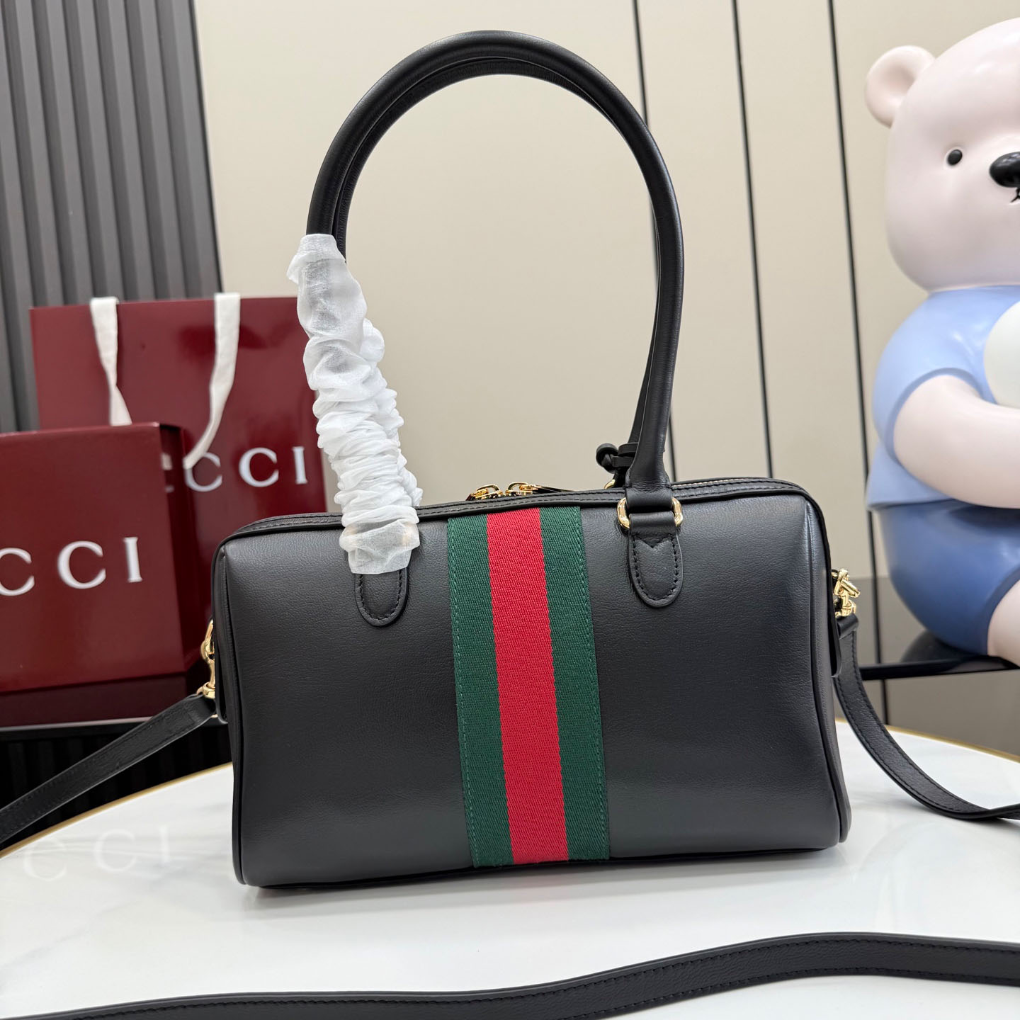 Gucci Borsetto Medium Boston Bag - FashionPlug