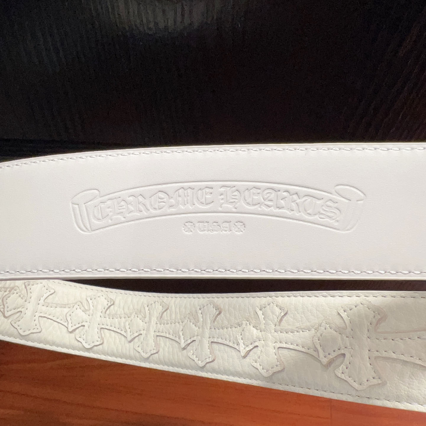 Chrome Hearts Leather Belt   - FashionPlug