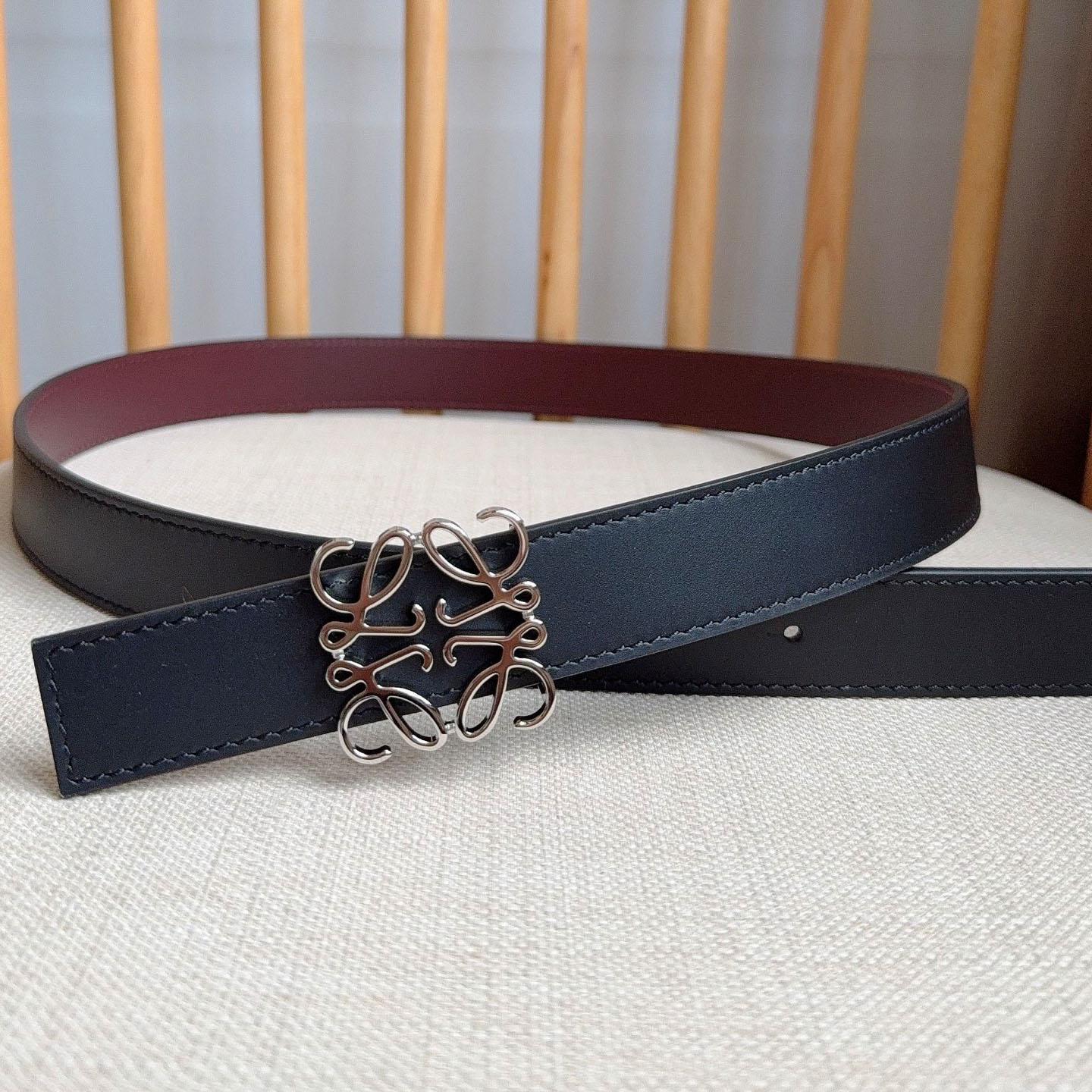 Loewe Reversible Anagram Belt In Smooth Calfskin - FashionPlug
