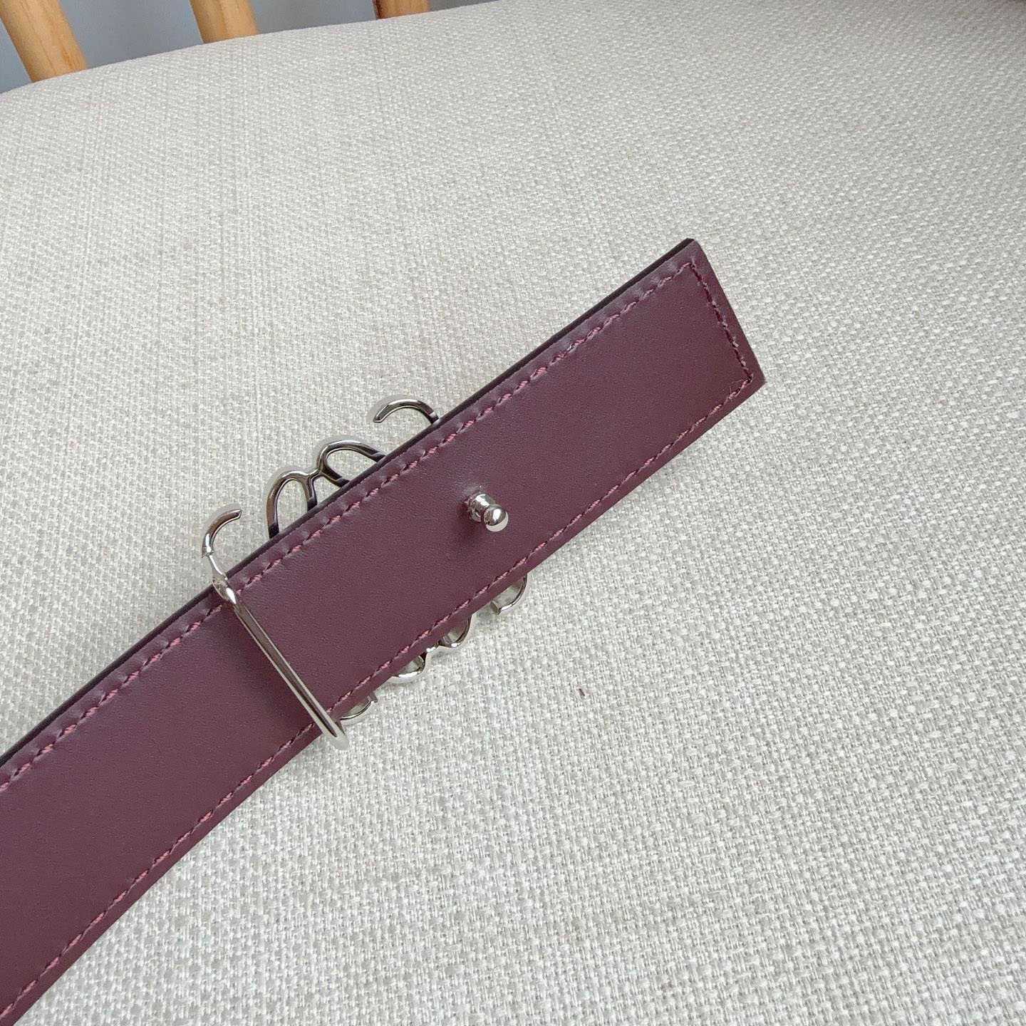 Loewe Reversible Anagram Belt In Smooth Calfskin - FashionPlug