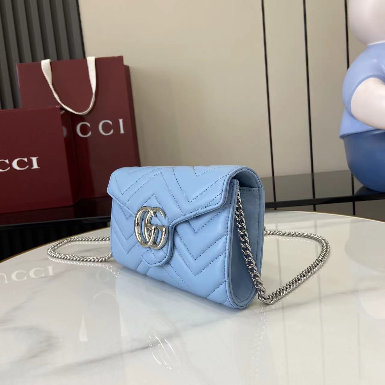 Gucci GG Marmont Wallet On Chain - FashionPlug