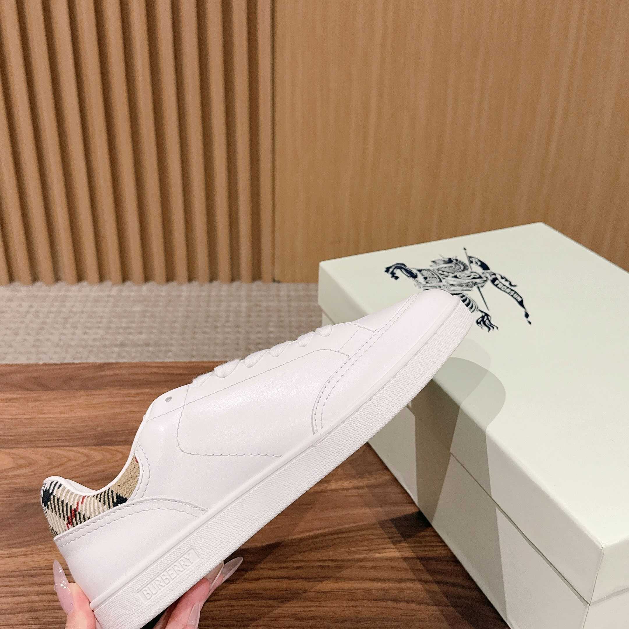 Burberry Leather Set Sneakers​ - FashionPlug