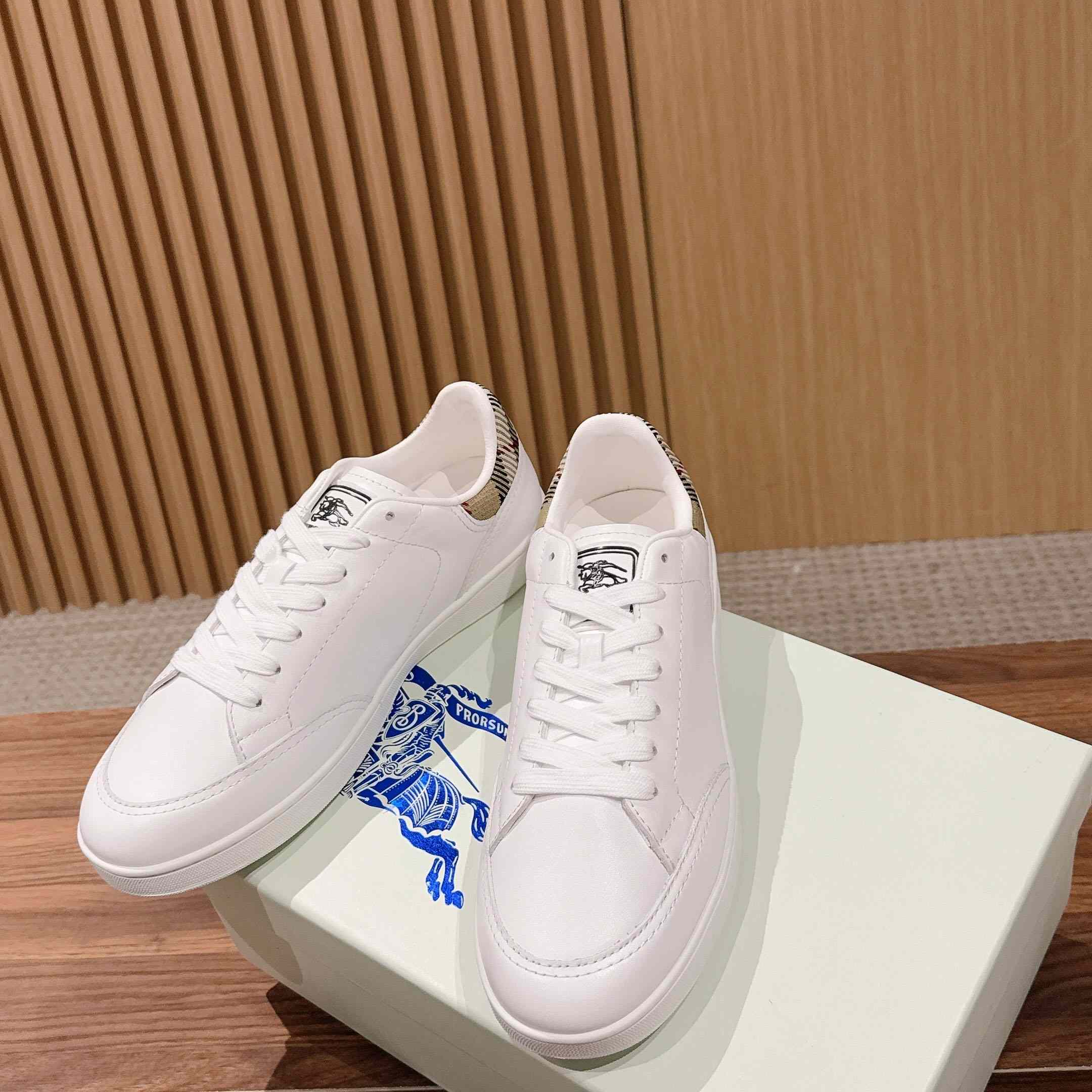 Burberry Leather Set Sneakers​ - FashionPlug