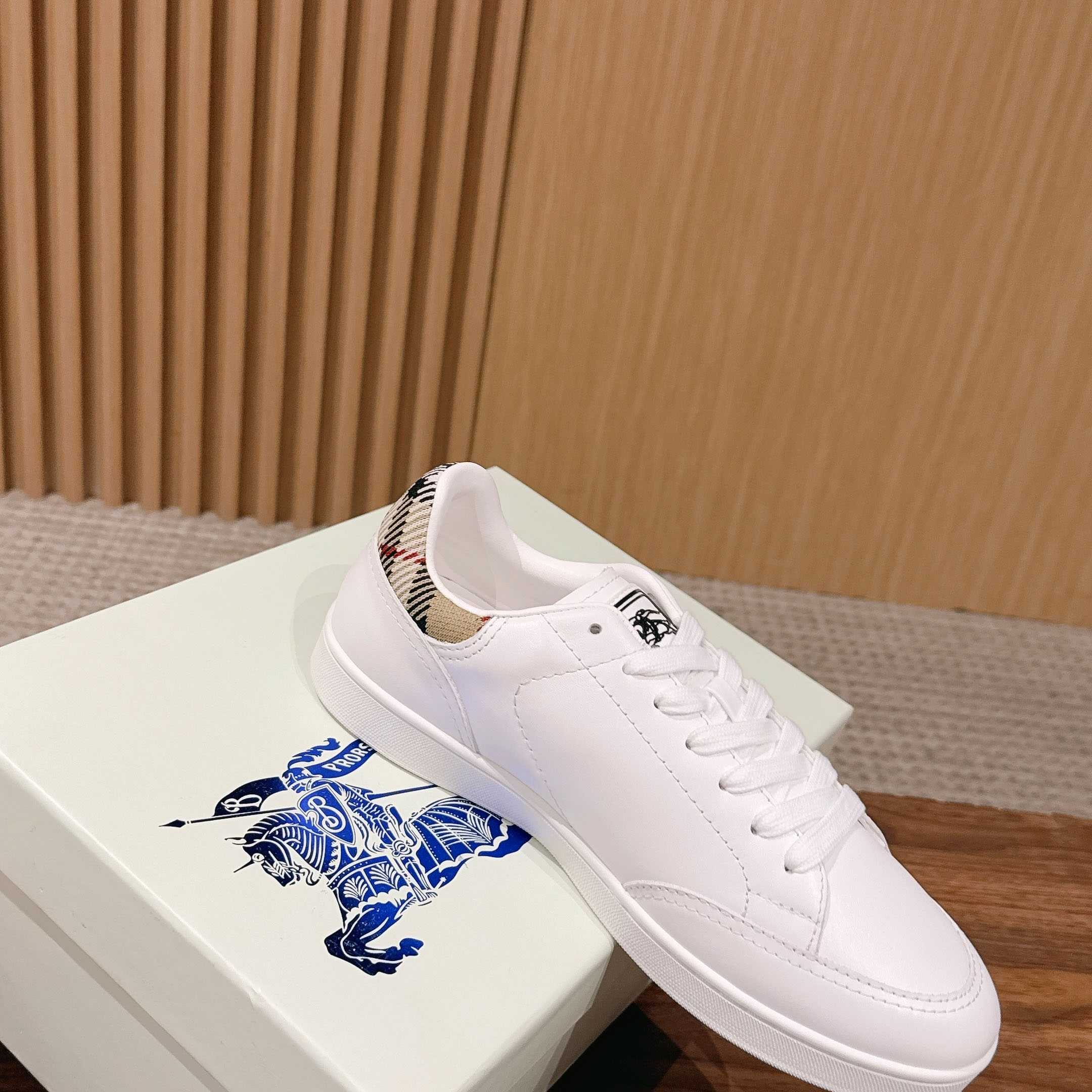 Burberry Leather Set Sneakers​ - FashionPlug