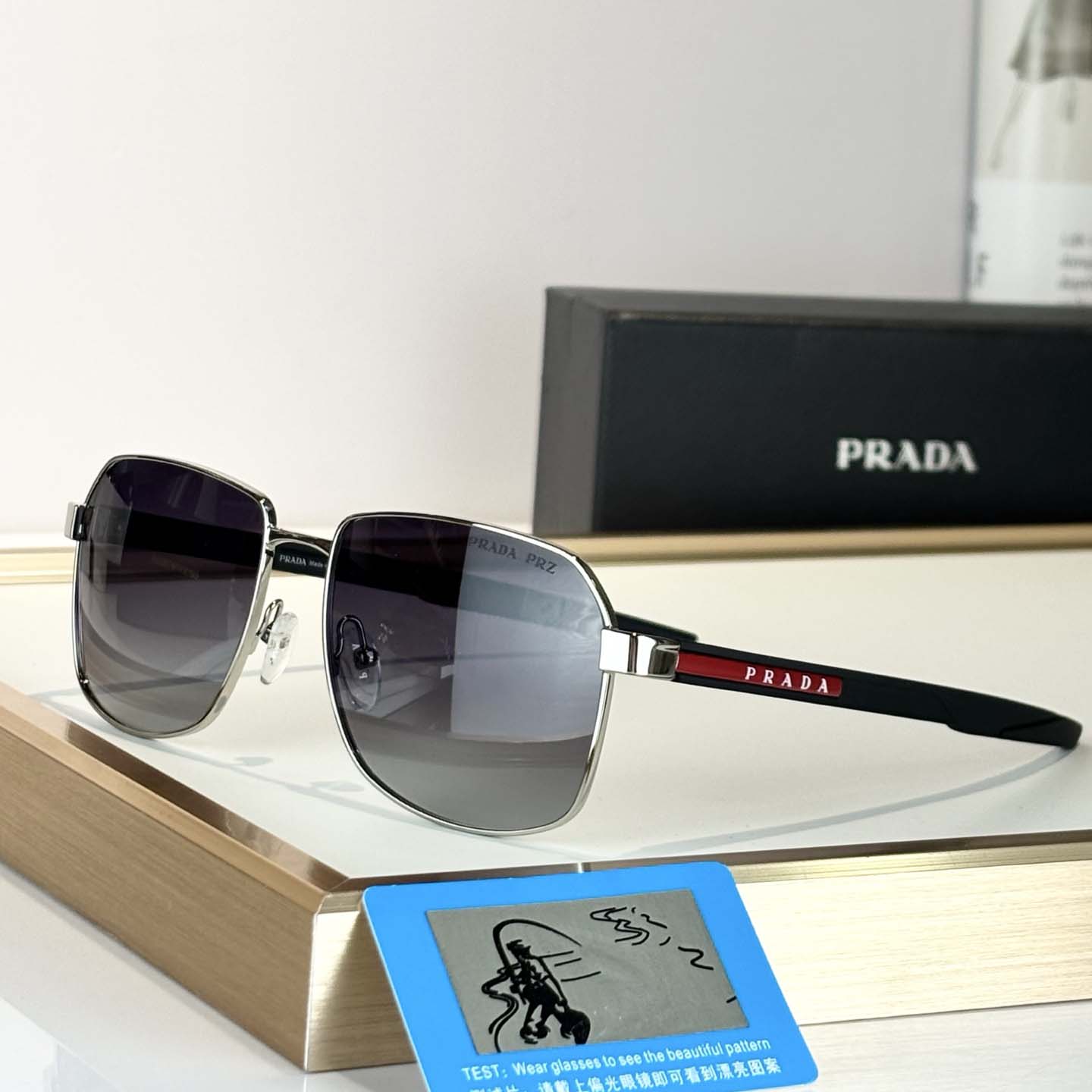 Prada Polarized  SPS 54W Sunglasses     - FashionPlug