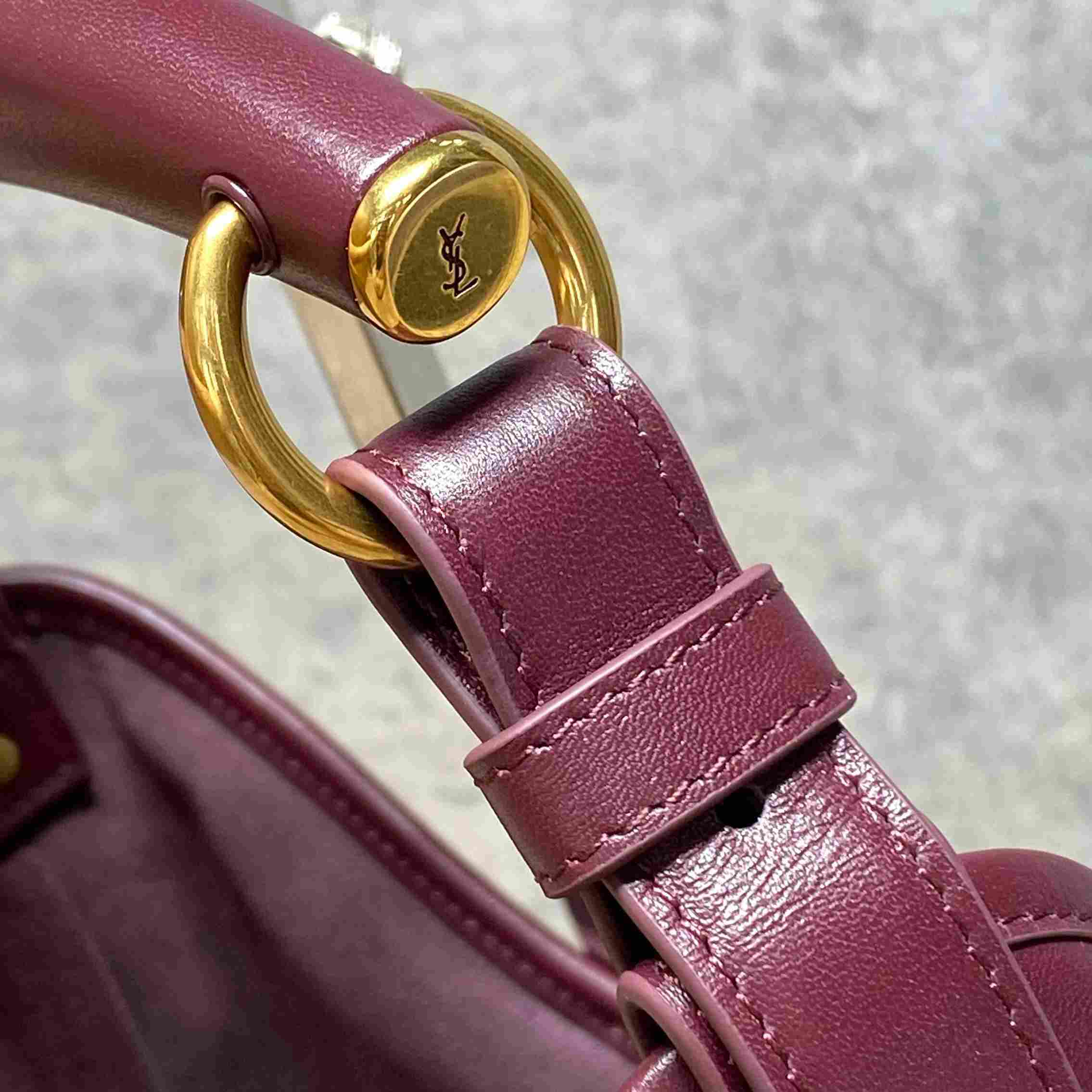 Saint Laurent MOMBASA Small In Leather - FashionPlug