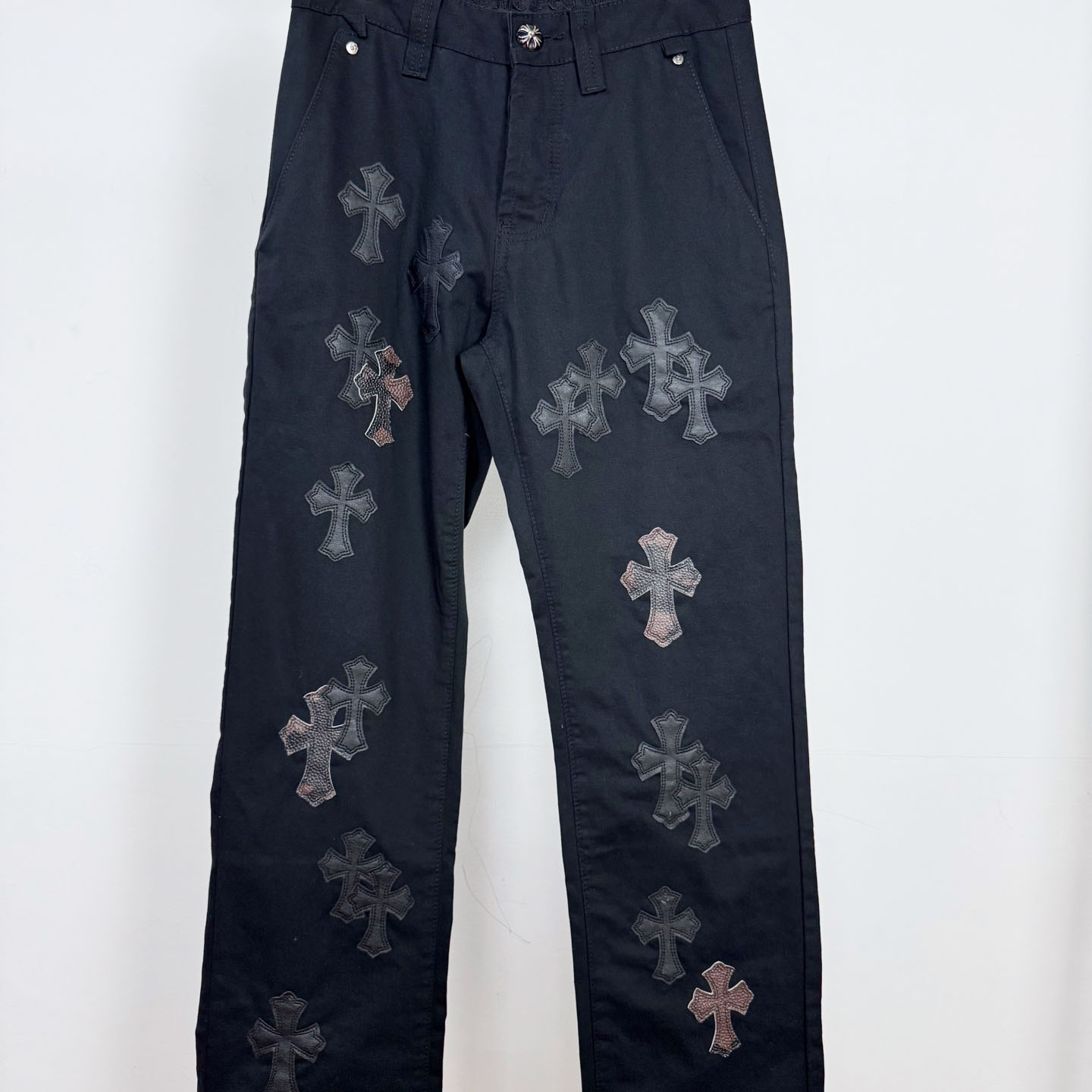 Chrome Hearts Cross Patch Chino Pants 'Black/Camo' - FashionPlug