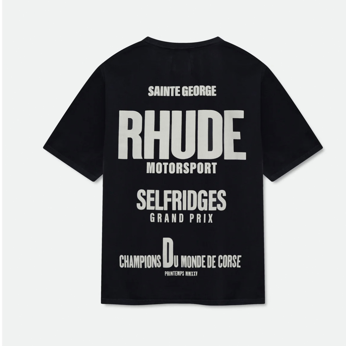 Rhude Champions Du Monde Tee 'Vintage Black' - FashionPlug