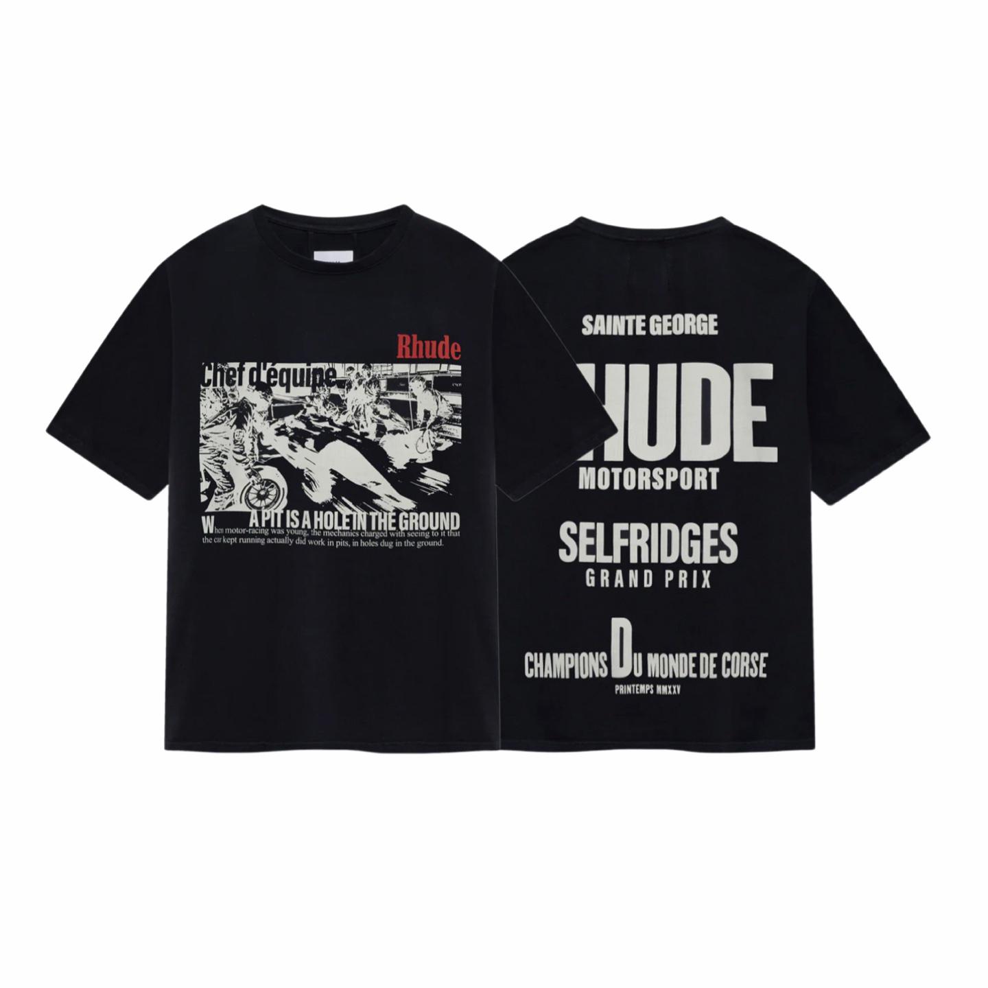 Rhude Champions Du Monde Tee 'Vintage Black' - FashionPlug