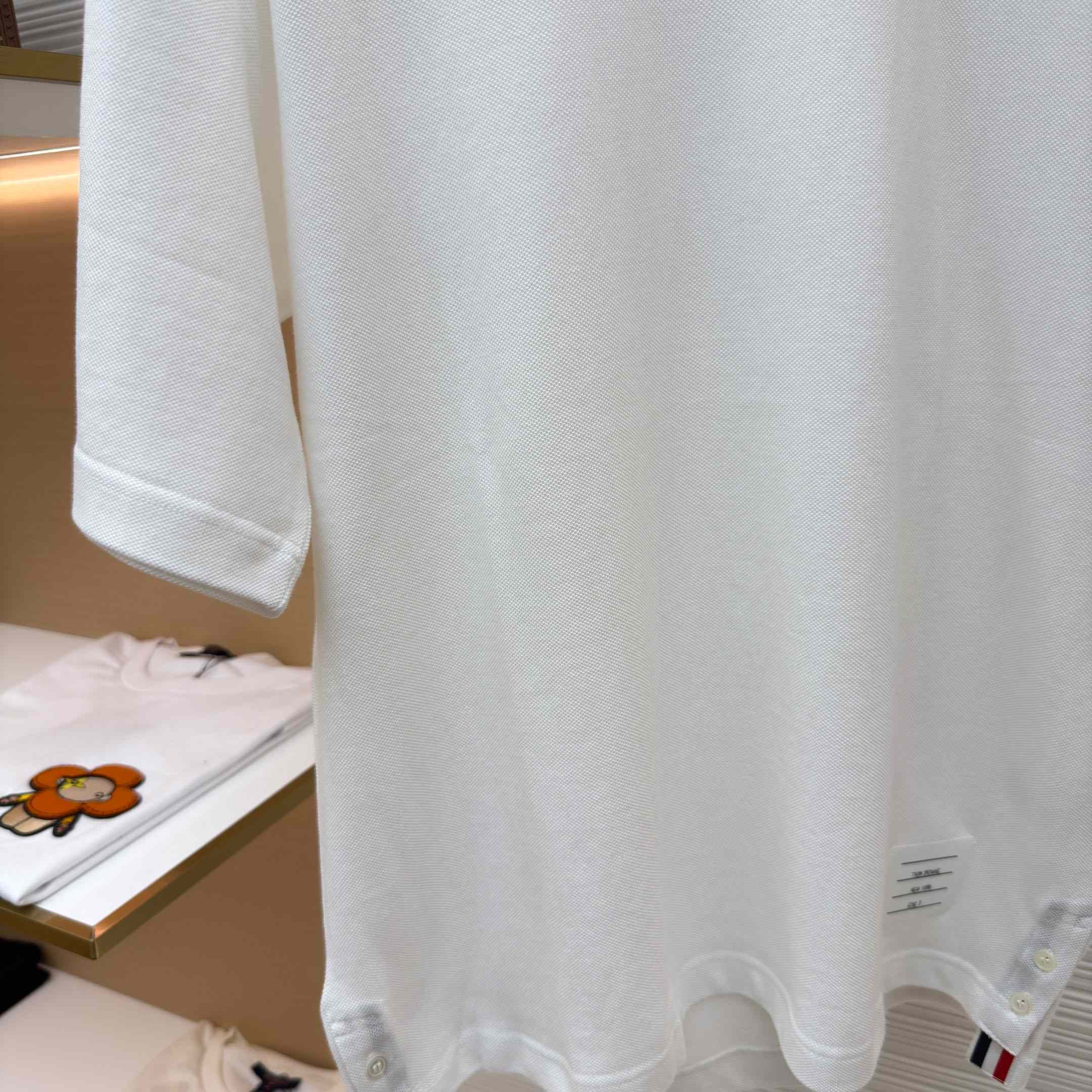 Thom Browne Cotton 4-Bar Short Sleeve T-Shirt - FashionPlug