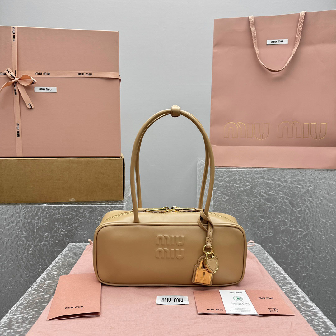 Miu Miu Beau Leather Bag - FashionPlug