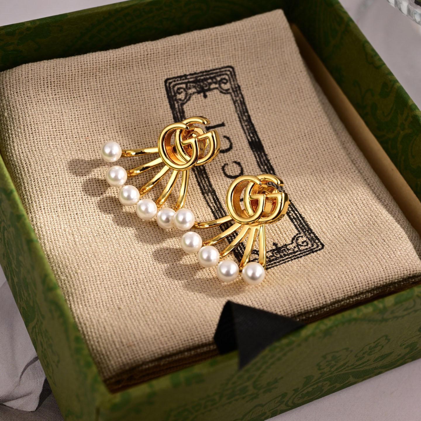 Gucci GG Marmont Jacket Earrings - FashionPlug