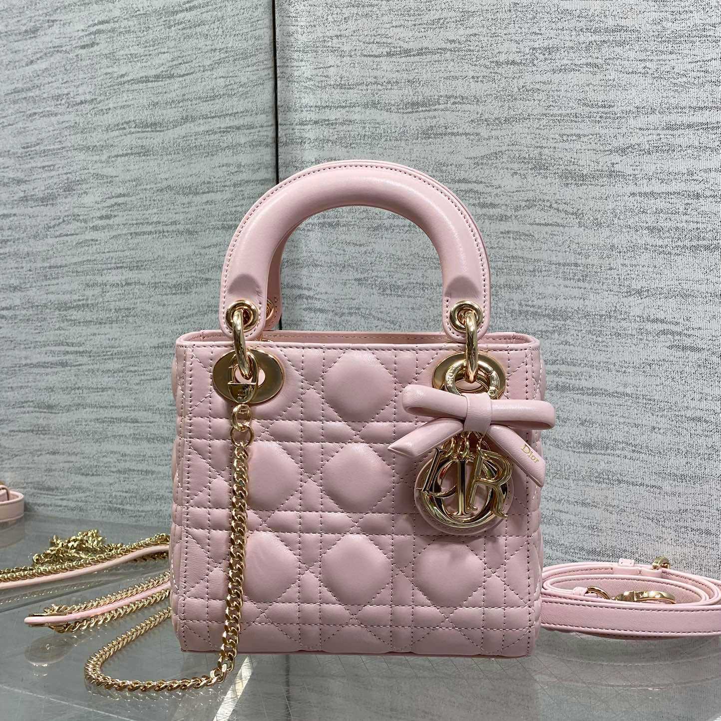 Dior Mini Lady Dior Bag With Chain - FashionPlug