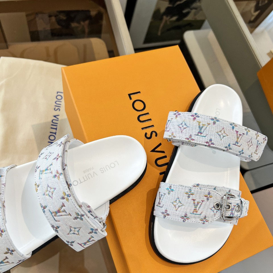 Louis Vuitton Bom Dia Flat Comfort Mule 1AIDGH - FashionPlug