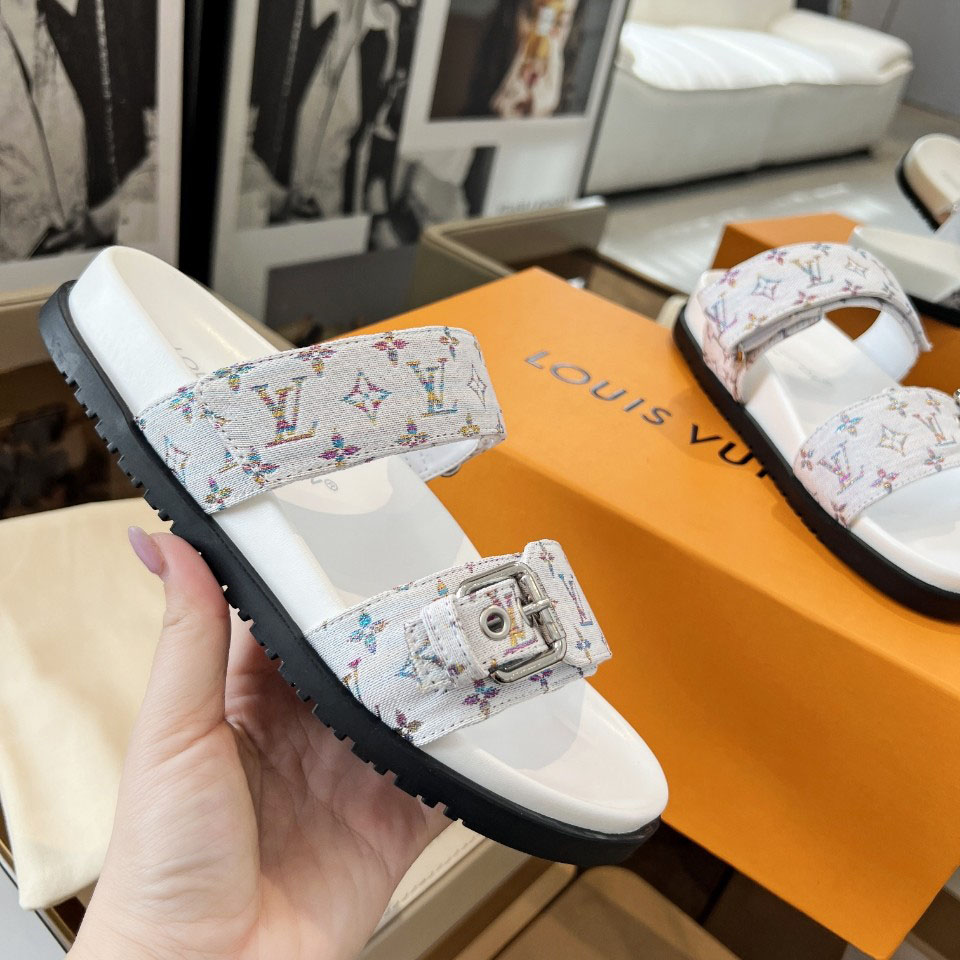 Louis Vuitton Bom Dia Flat Comfort Mule 1AIDGH - FashionPlug