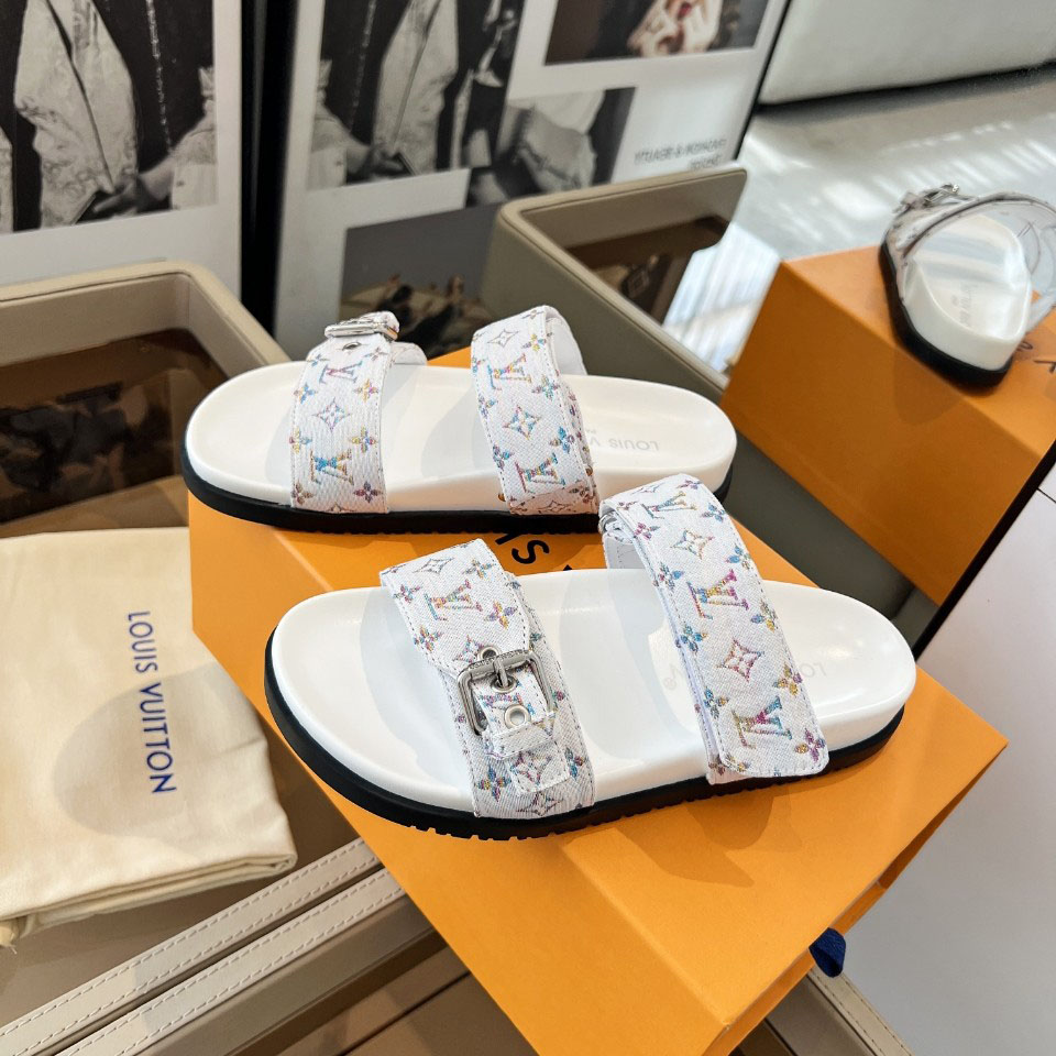 Louis Vuitton Bom Dia Flat Comfort Mule 1AIDGH - FashionPlug