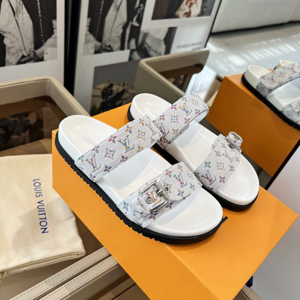 Louis Vuitton Bom Dia Flat Comfort Mule 1AIDGH - FashionPlug