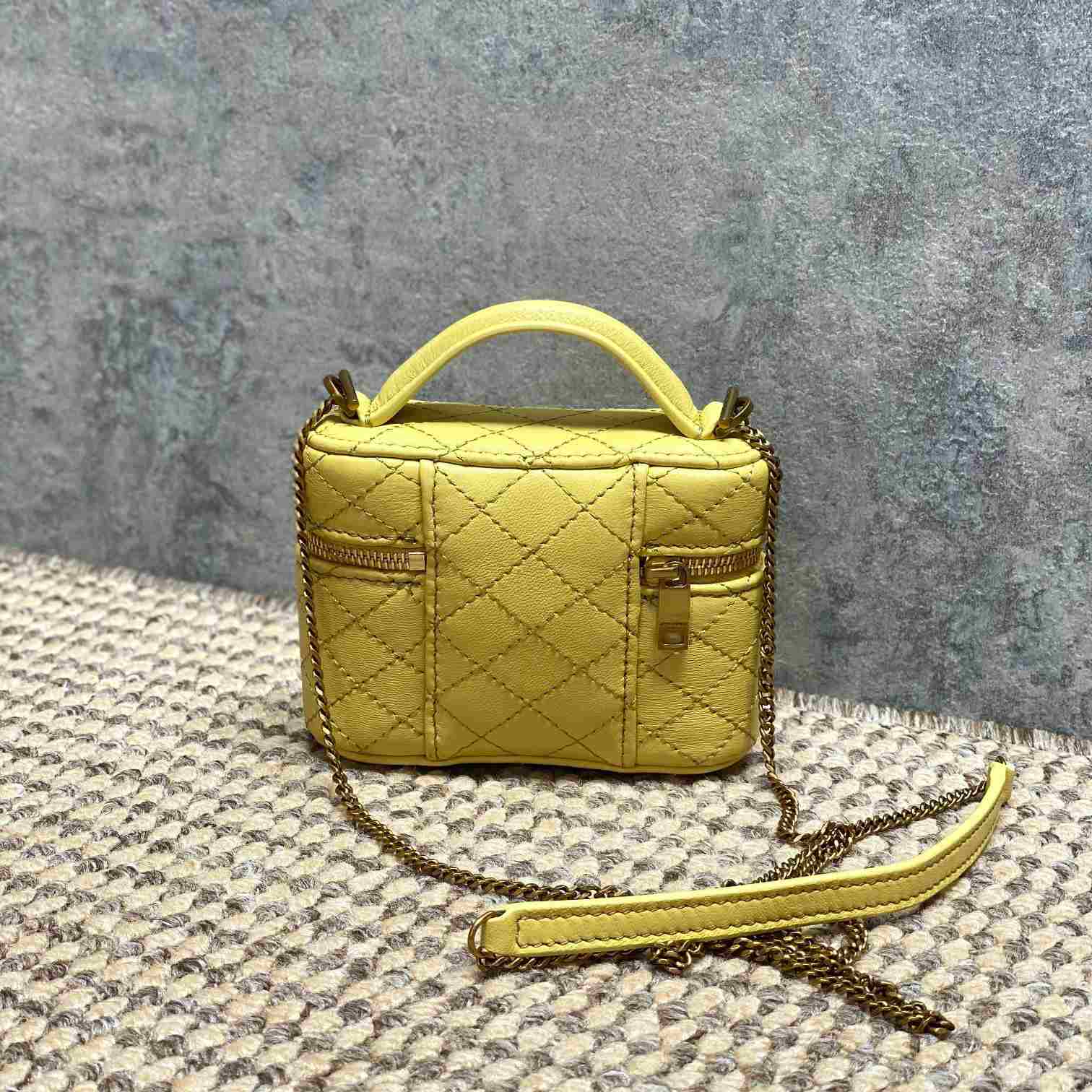 Saint Laurent GABY Micro Vanity Bag In Lambskin - FashionPlug