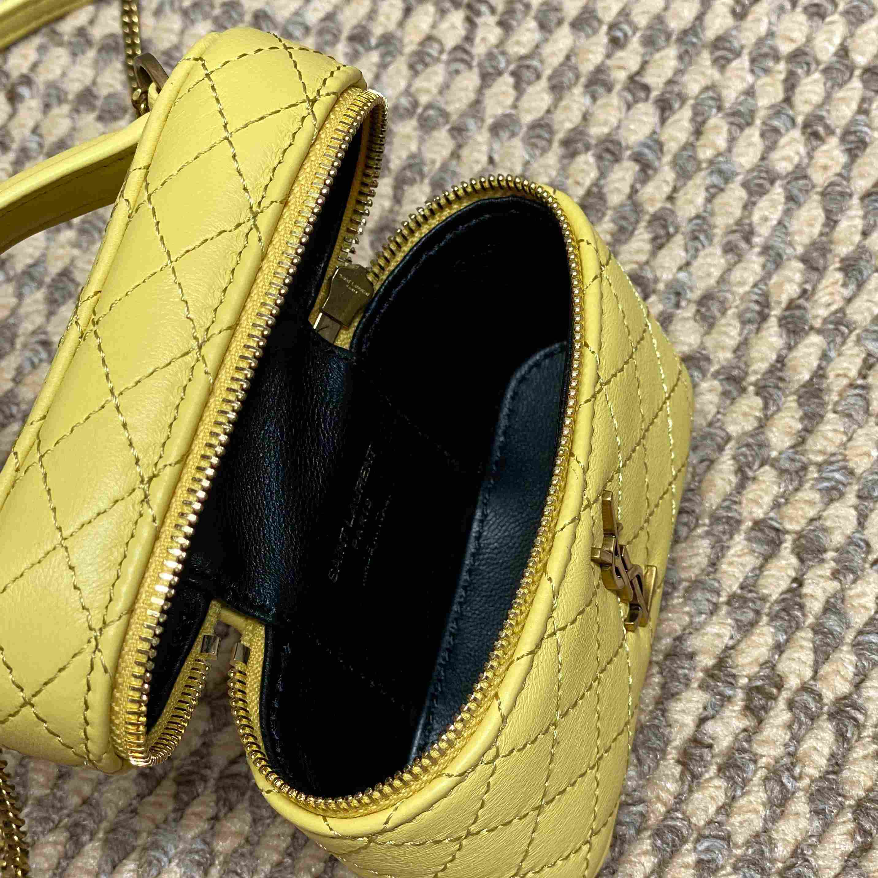 Saint Laurent GABY Micro Vanity Bag In Lambskin - FashionPlug
