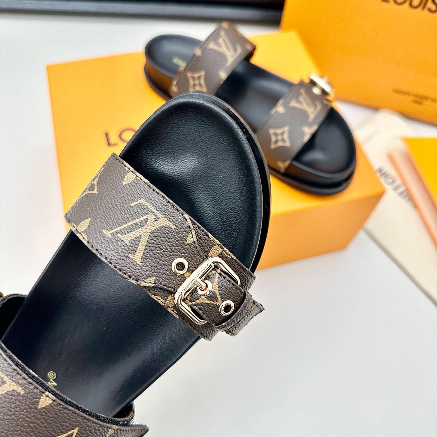 Louis Vuitton Bom Dia Flat Comfort Mule 1AAW8N - FashionPlug