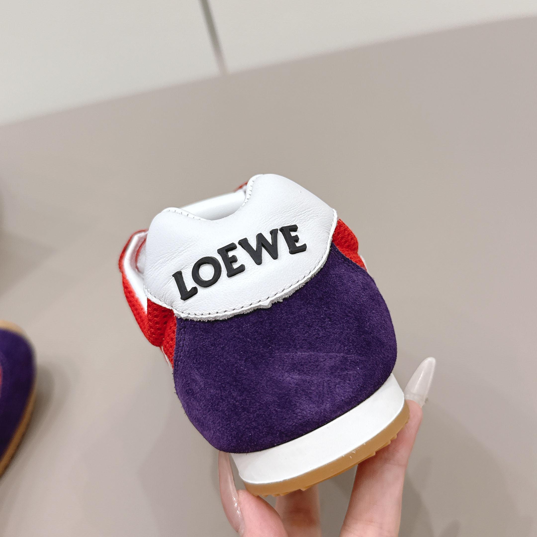 Loewe Ballet Runner 2.0 In Suede And Mesh - FashionPlug