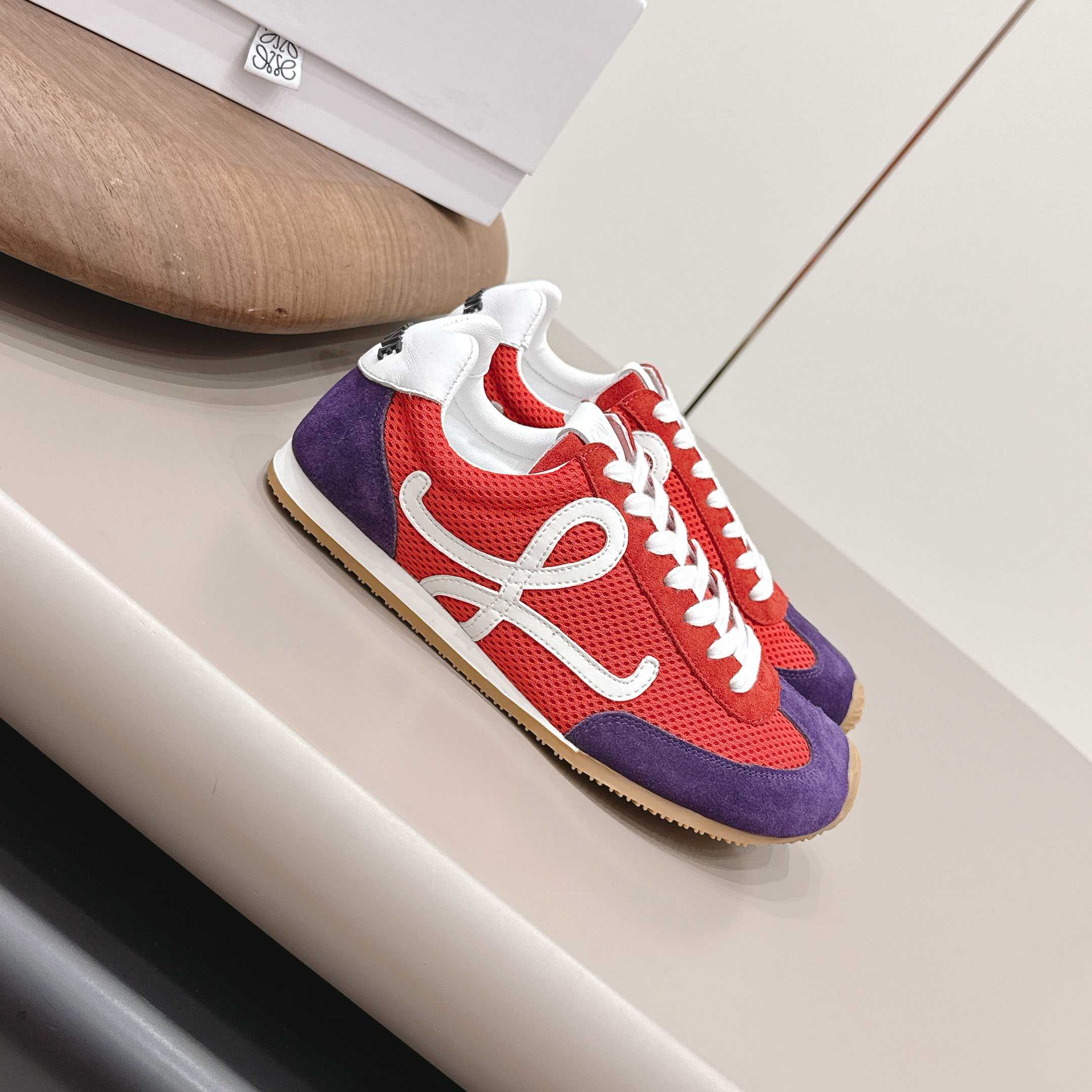 Loewe Ballet Runner 2.0 In Suede And Mesh - FashionPlug