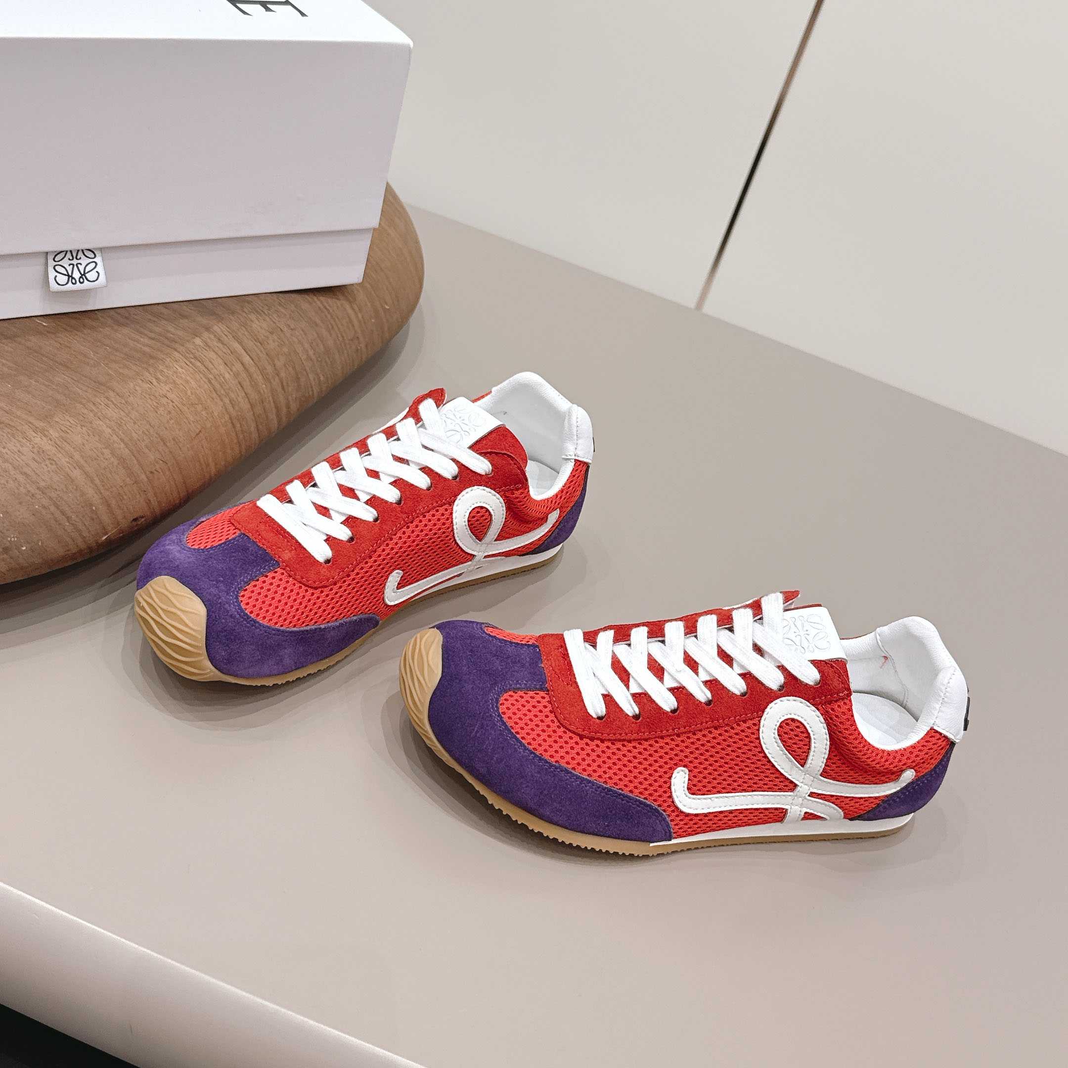 Loewe Ballet Runner 2.0 In Suede And Mesh - FashionPlug