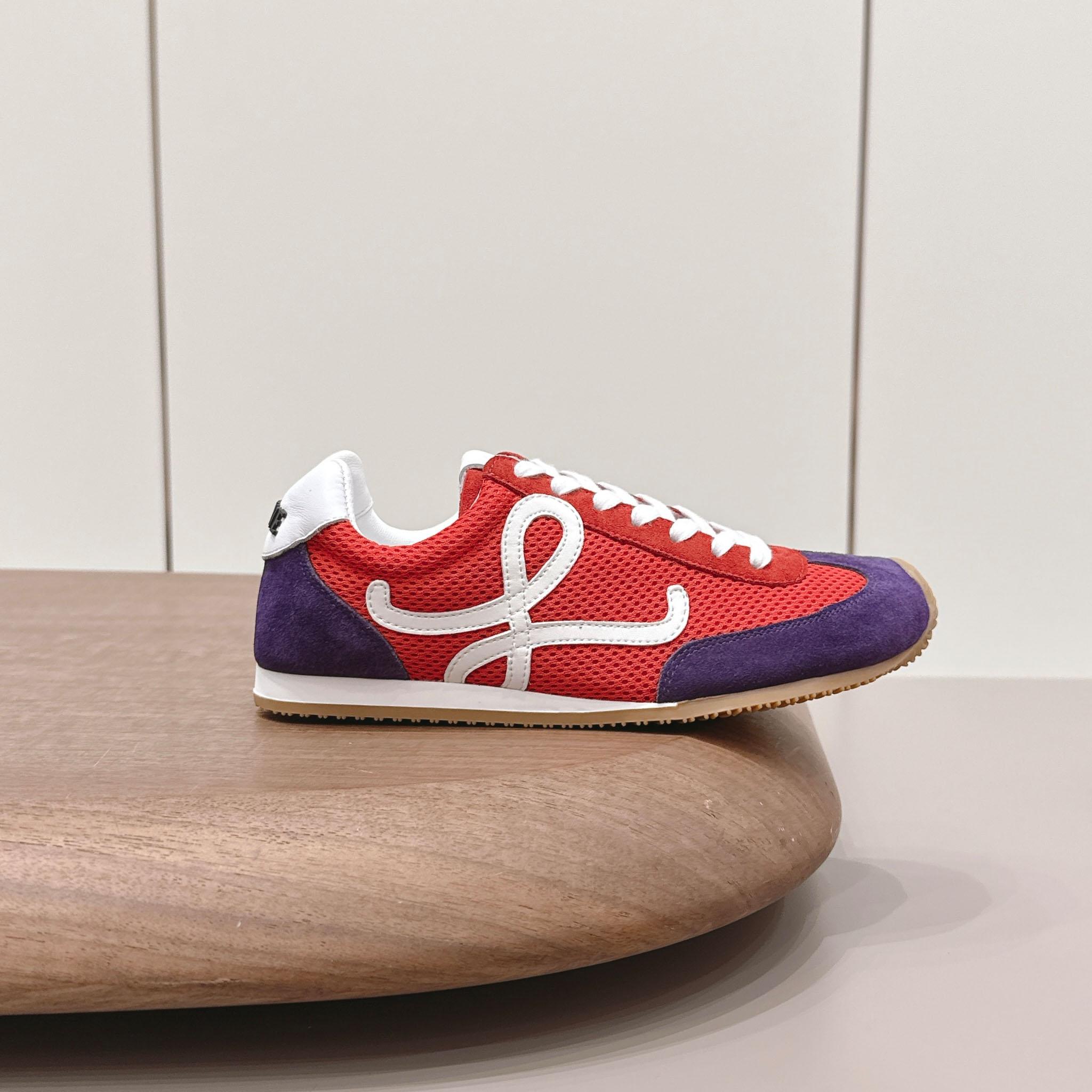 Loewe Ballet Runner 2.0 In Suede And Mesh - FashionPlug