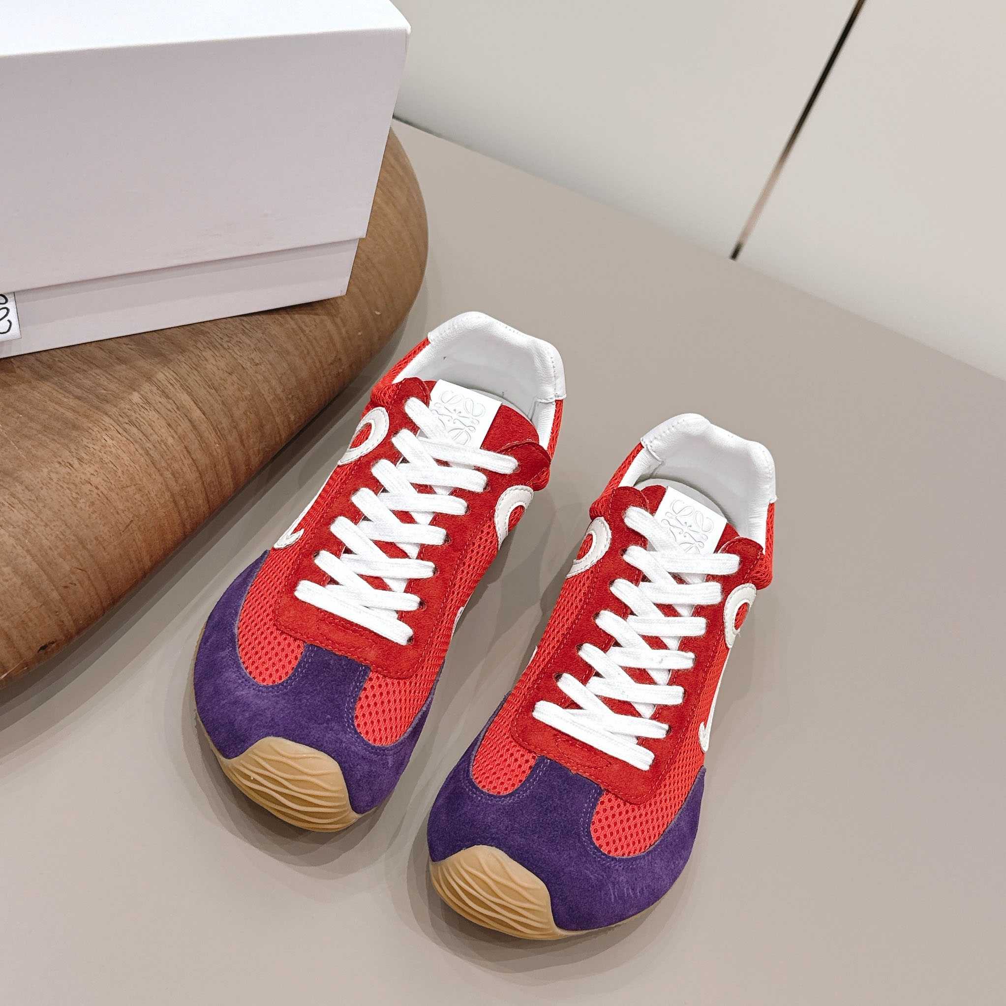 Loewe Ballet Runner 2.0 In Suede And Mesh - FashionPlug