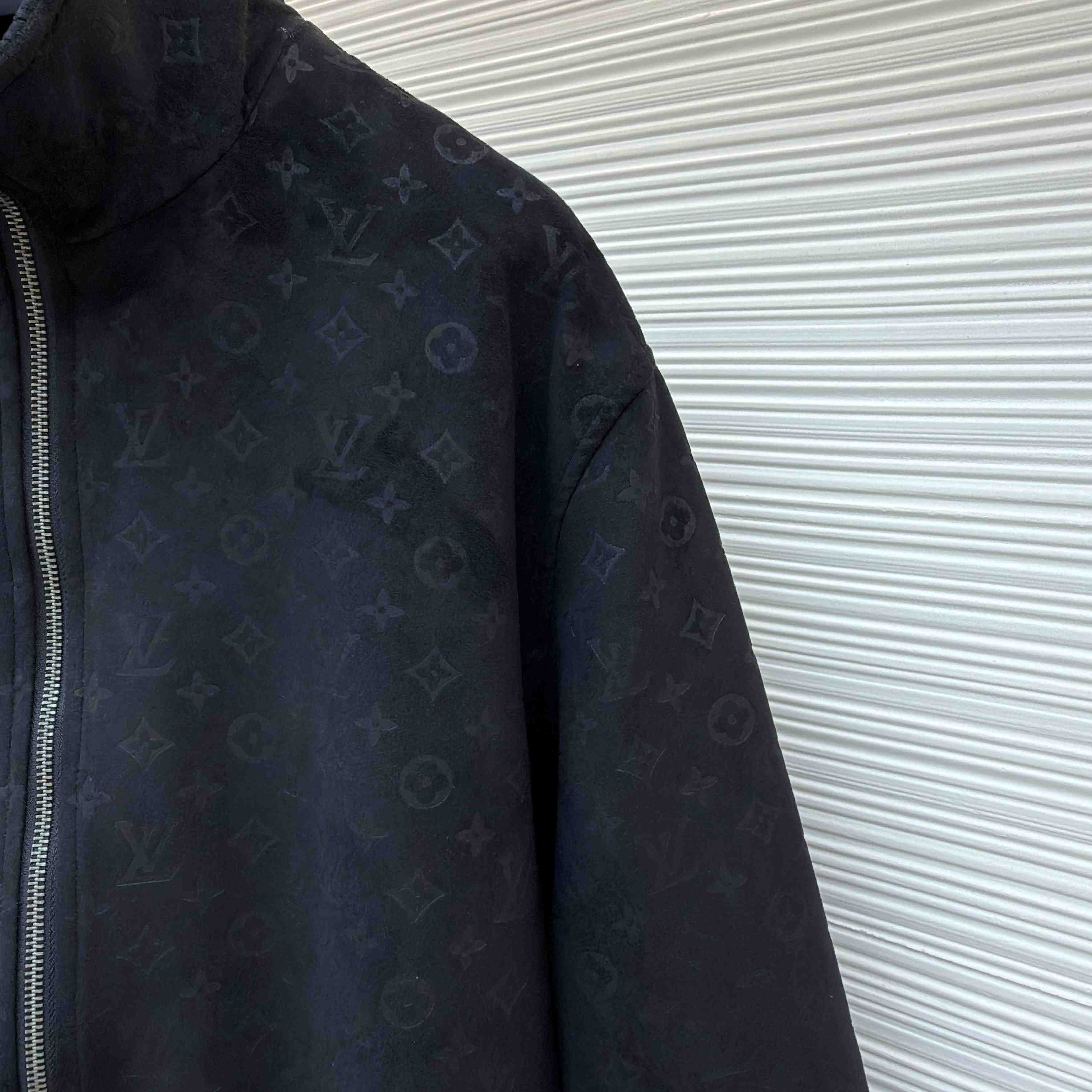 Louis Vuitton Monogram Debossed Suede Tracksuit Jacket 1AHBTW - FashionPlug