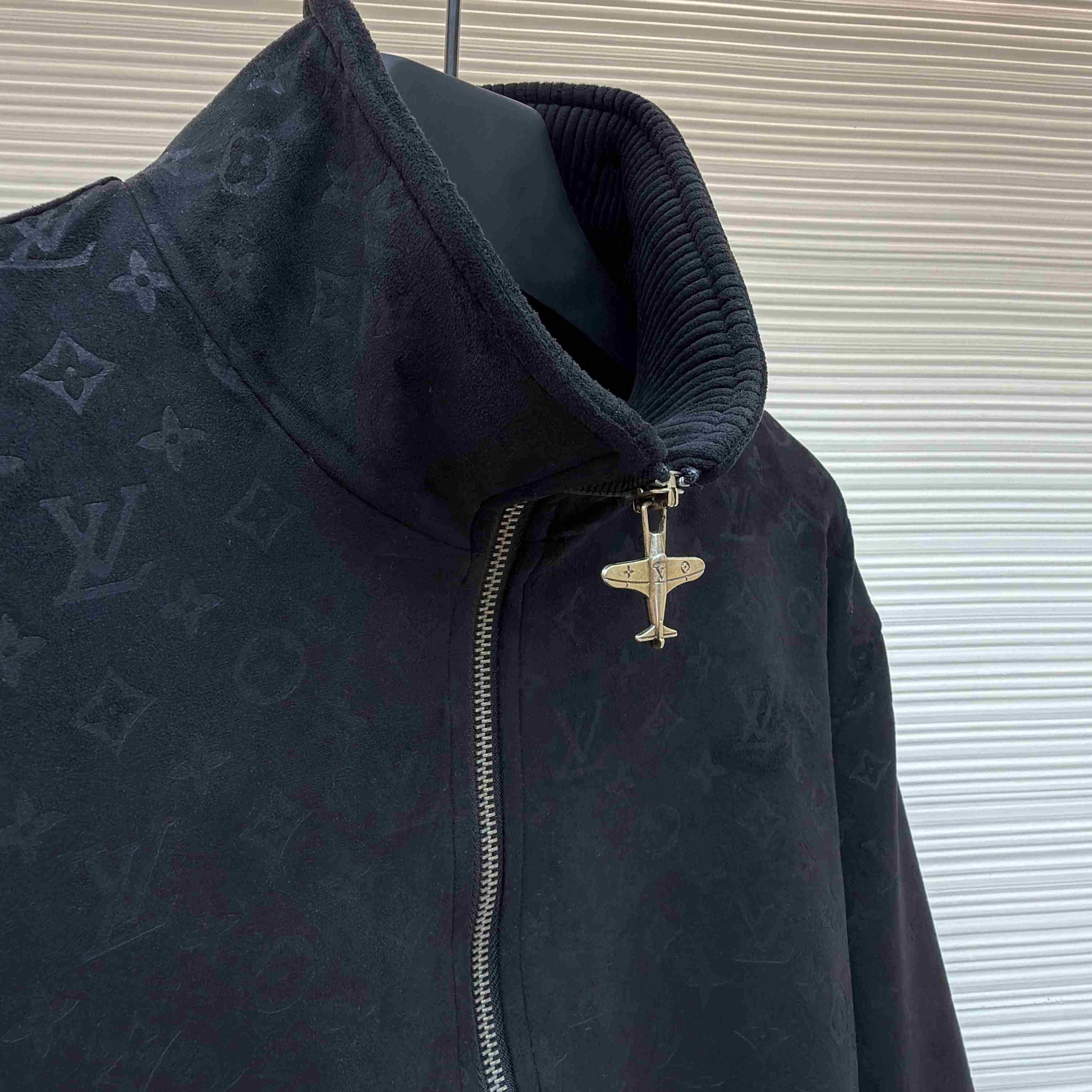 Louis Vuitton Monogram Debossed Suede Tracksuit Jacket 1AHBTW - FashionPlug