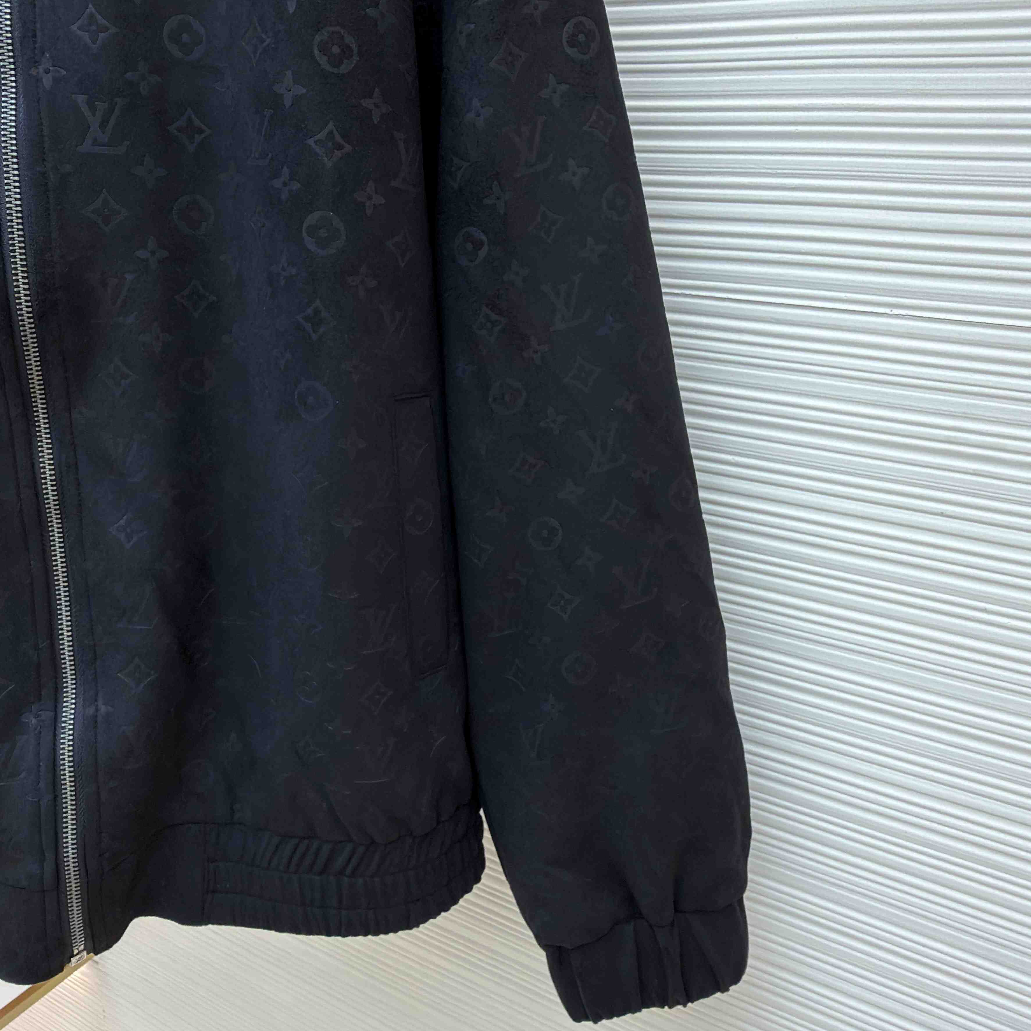 Louis Vuitton Monogram Debossed Suede Tracksuit Jacket 1AHBTW - FashionPlug