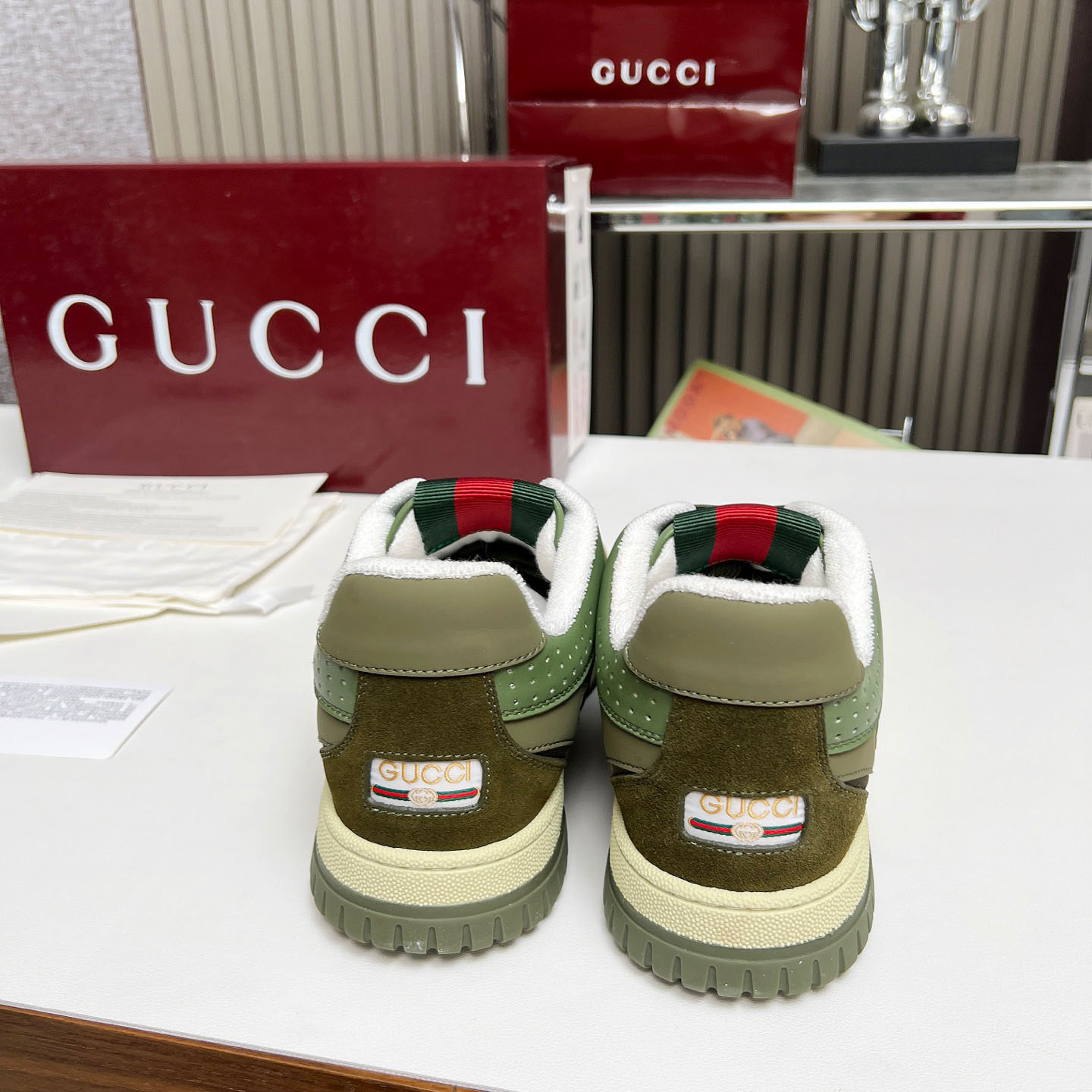 Gucci Re-Web Sneakers - FashionPlug