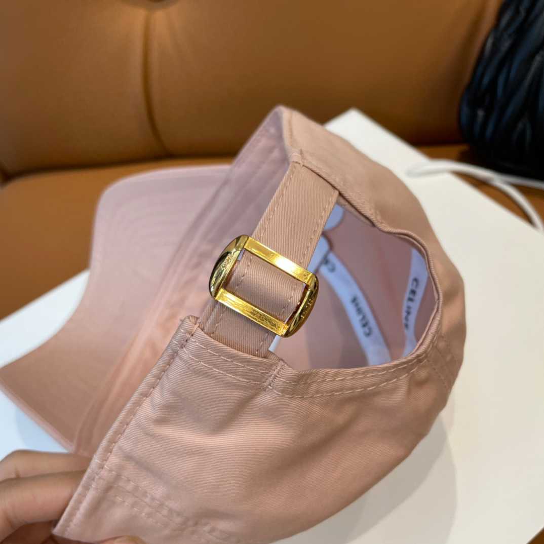 Celine Paris Triomphe Embroidered Baseball Cap  - FashionPlug