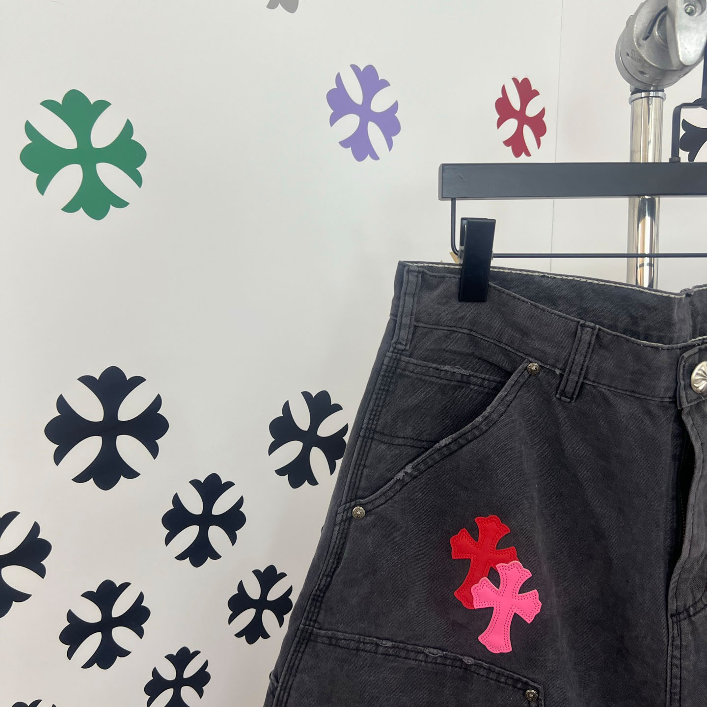 Chrome Hearts Denim Shorts - FashionPlug