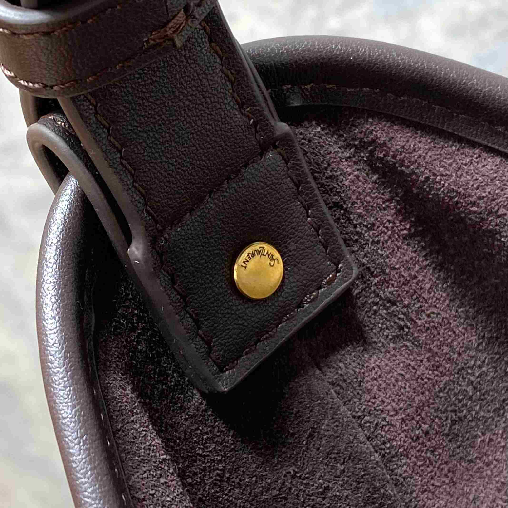 Saint Laurent MOMBASA Small In Leather - FashionPlug