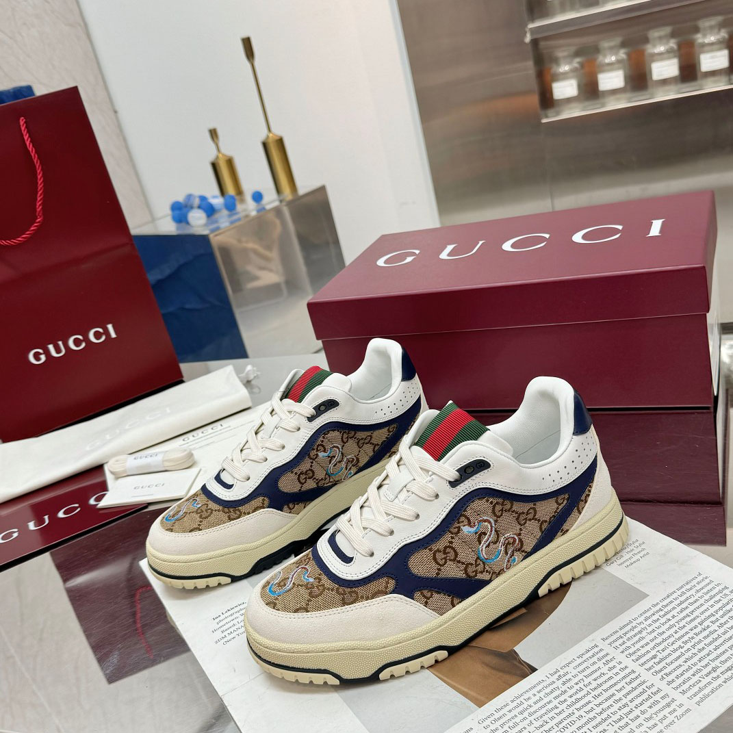 Gucci Re-Web Sneakers - FashionPlug