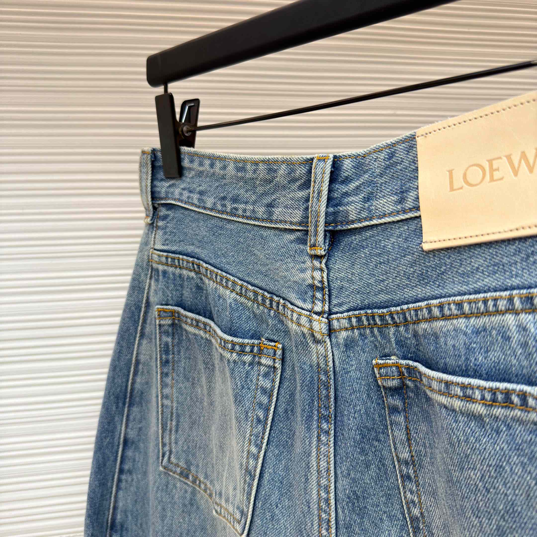 Loewe Anagram Barrel Jeans 'Washed Denim' - FashionPlug