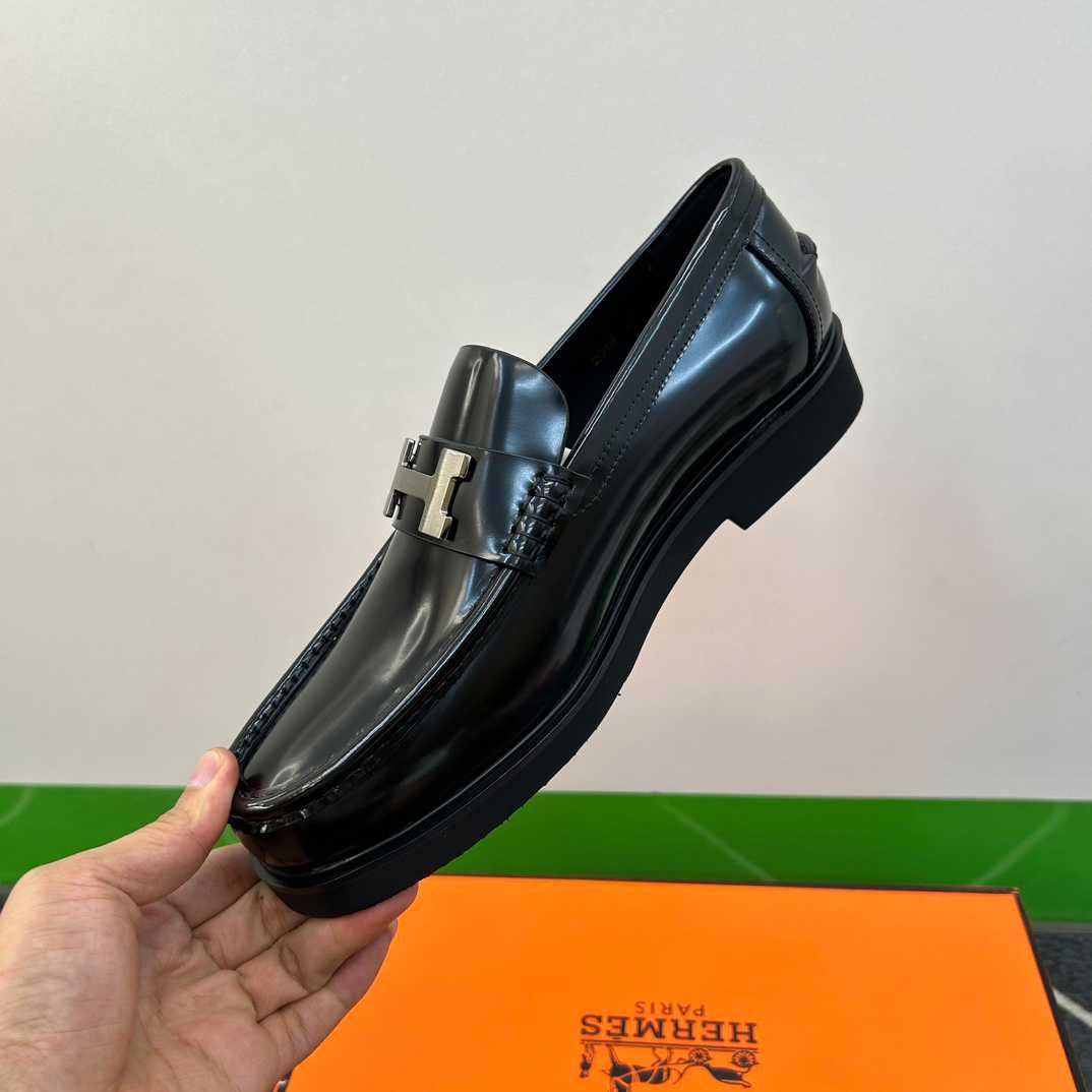 Hermes Faubourg Loafer Noir - FashionPlug