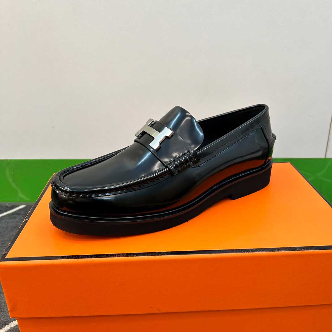 Hermes Faubourg Loafer Noir - FashionPlug