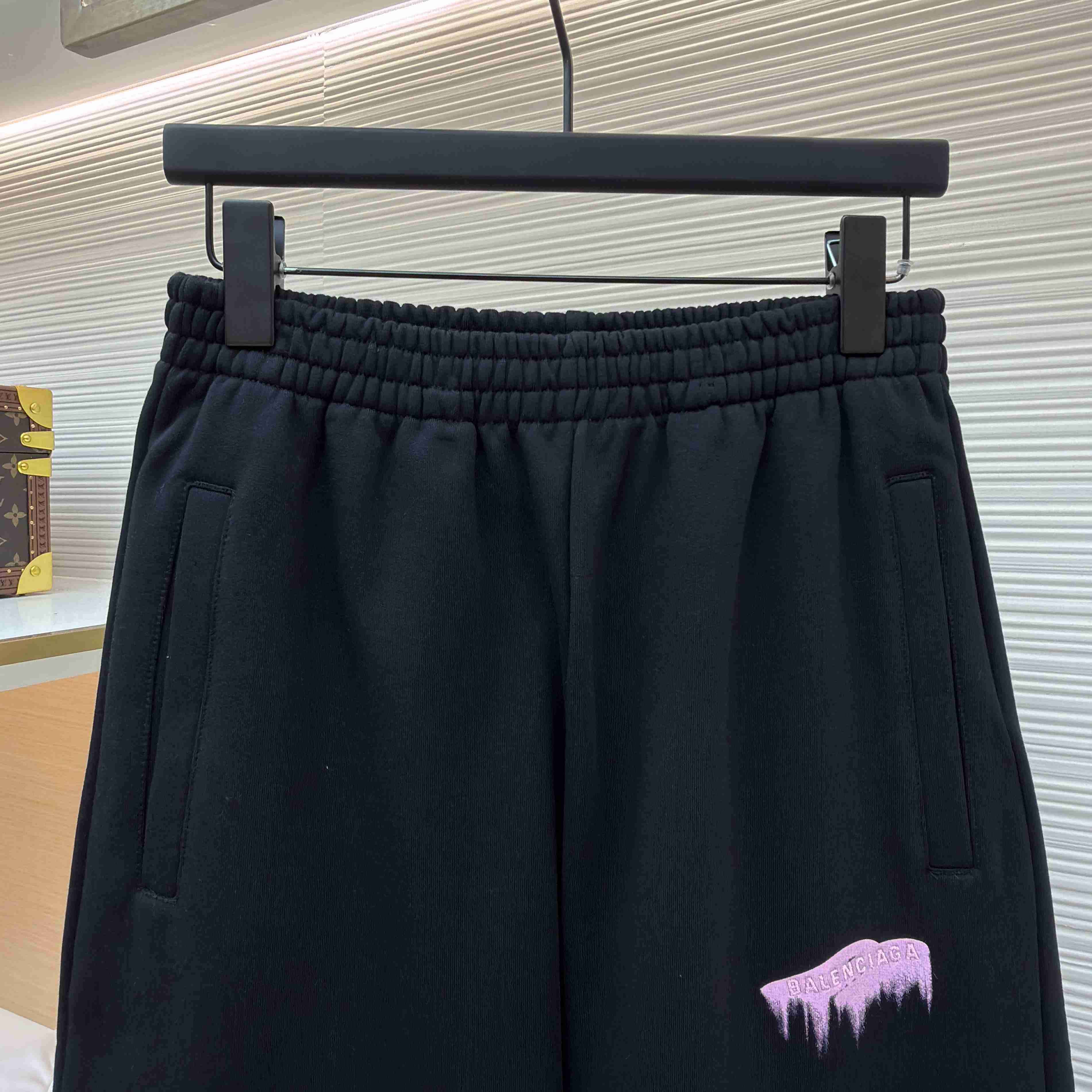 Balenciaga Wet Brush Baggy Sweatpants In Black - FashionPlug