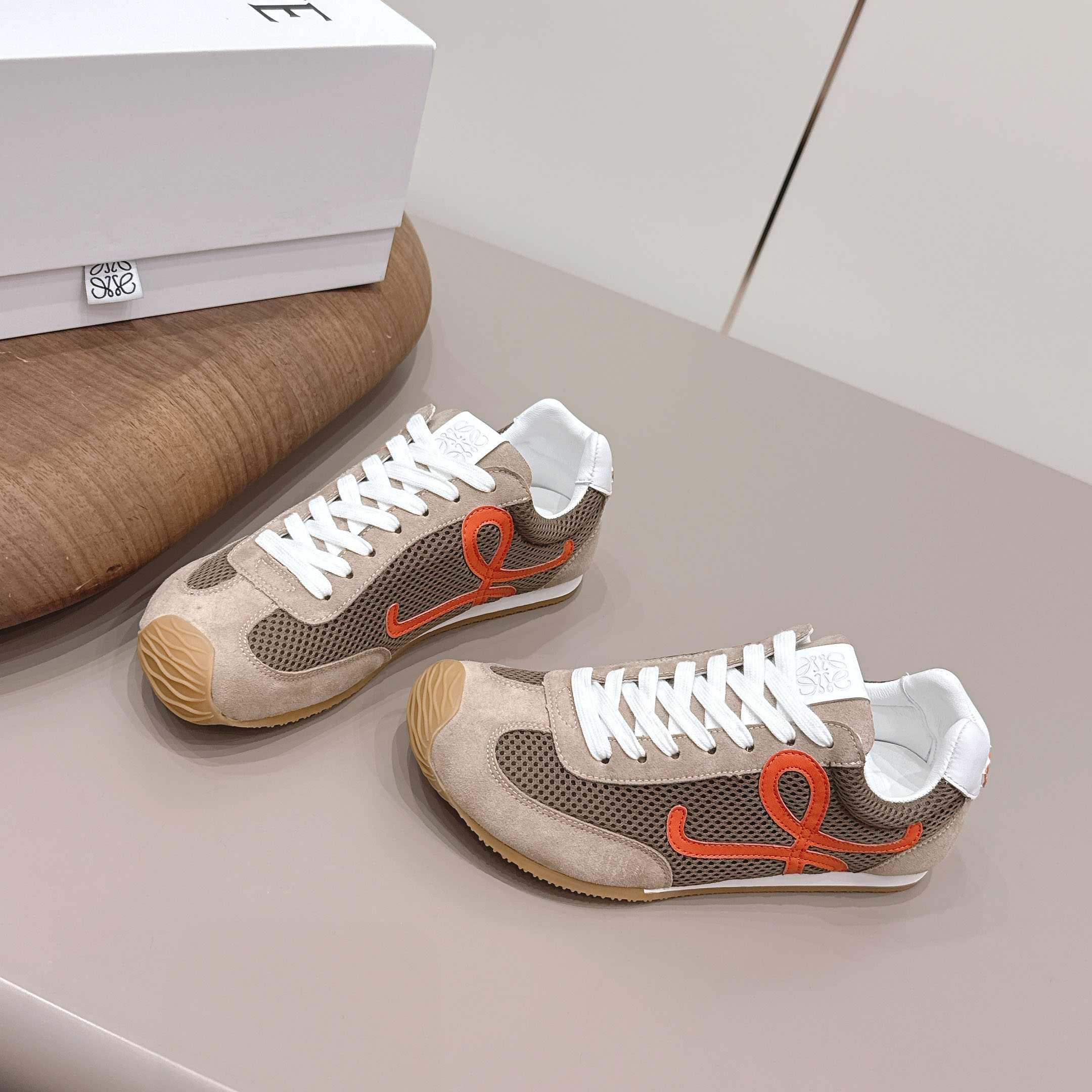 Loewe Ballet Runner 2.0 In Suede And Mesh - FashionPlug