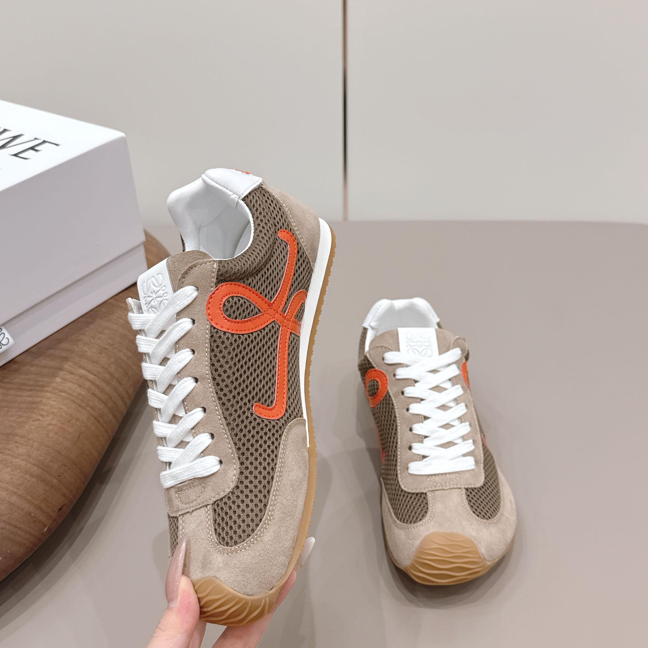 Loewe Ballet Runner 2.0 In Suede And Mesh - FashionPlug