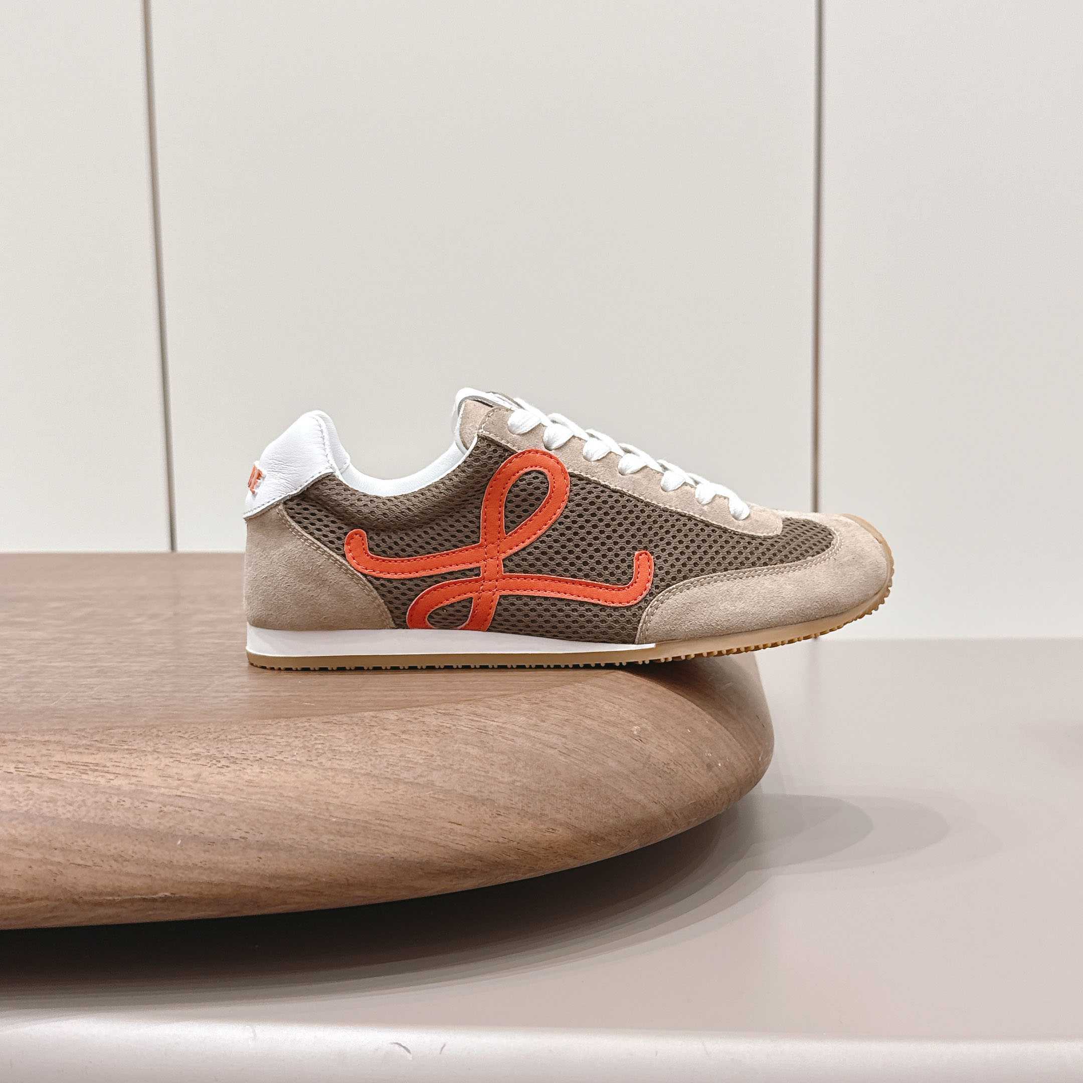 Loewe Ballet Runner 2.0 In Suede And Mesh - FashionPlug