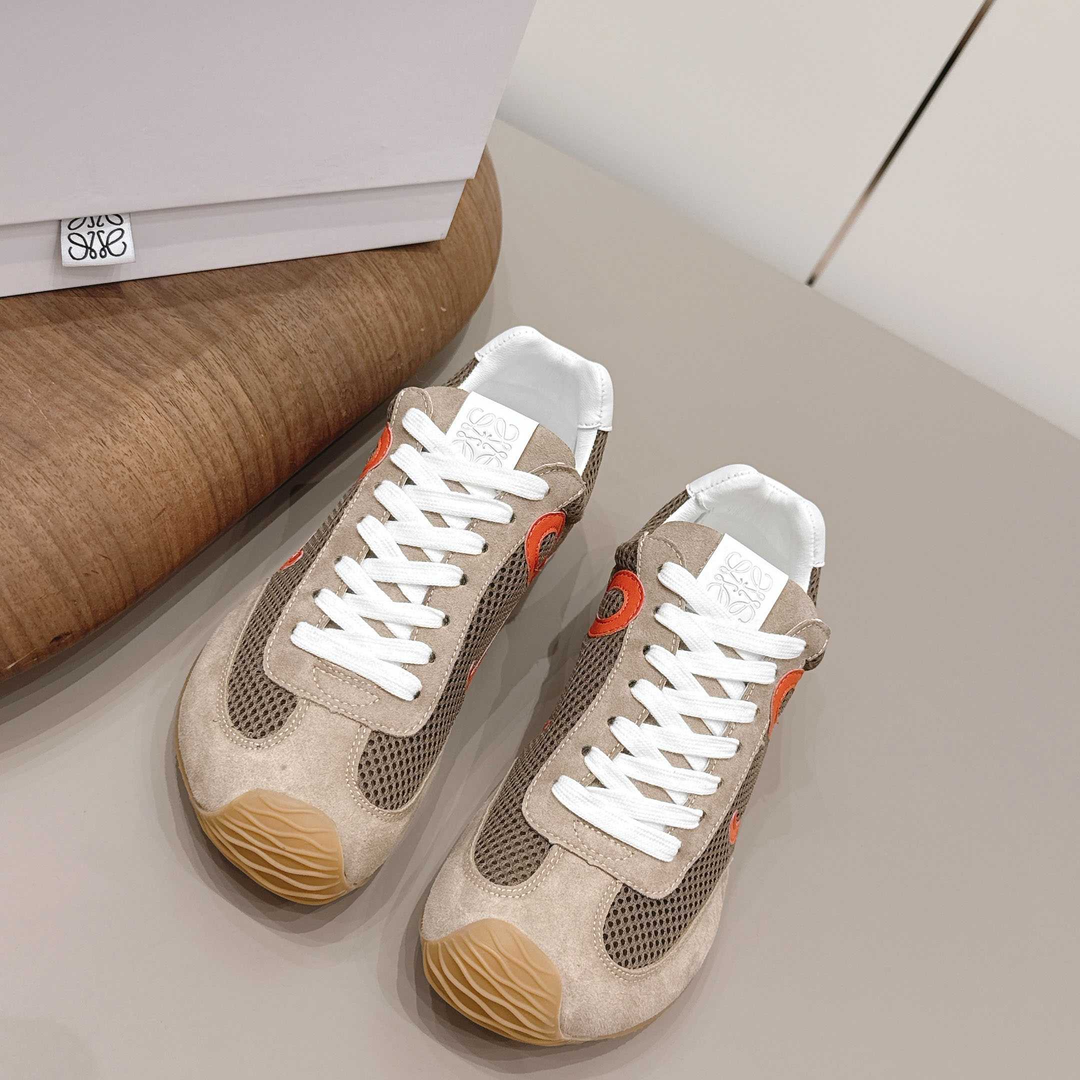 Loewe Ballet Runner 2.0 In Suede And Mesh - FashionPlug